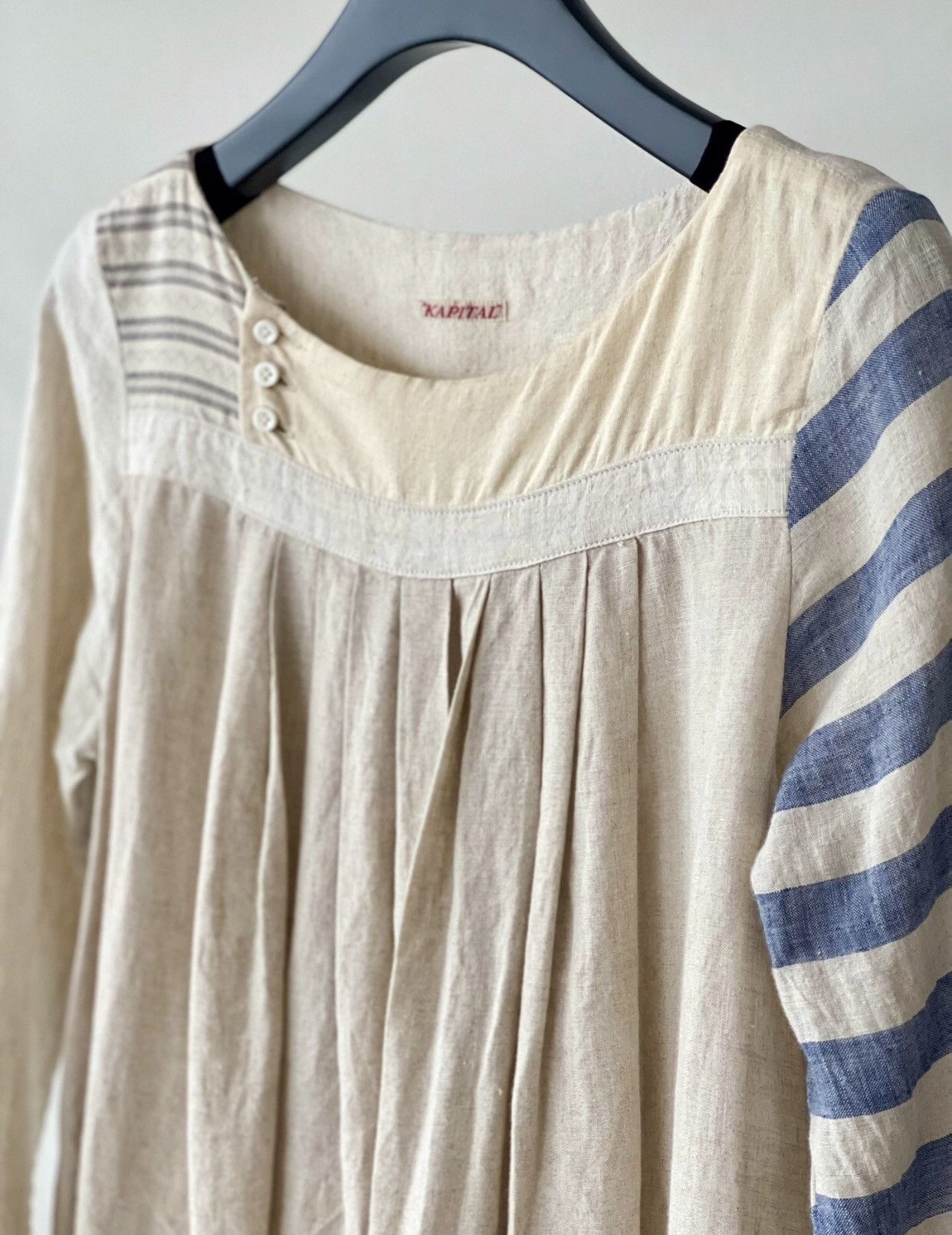 Kapital KAPITAL Kazuhiro Hirata single-sided daily linen skirt Size XS / US 0-2 / IT 36-38 - 8 Thumbnail