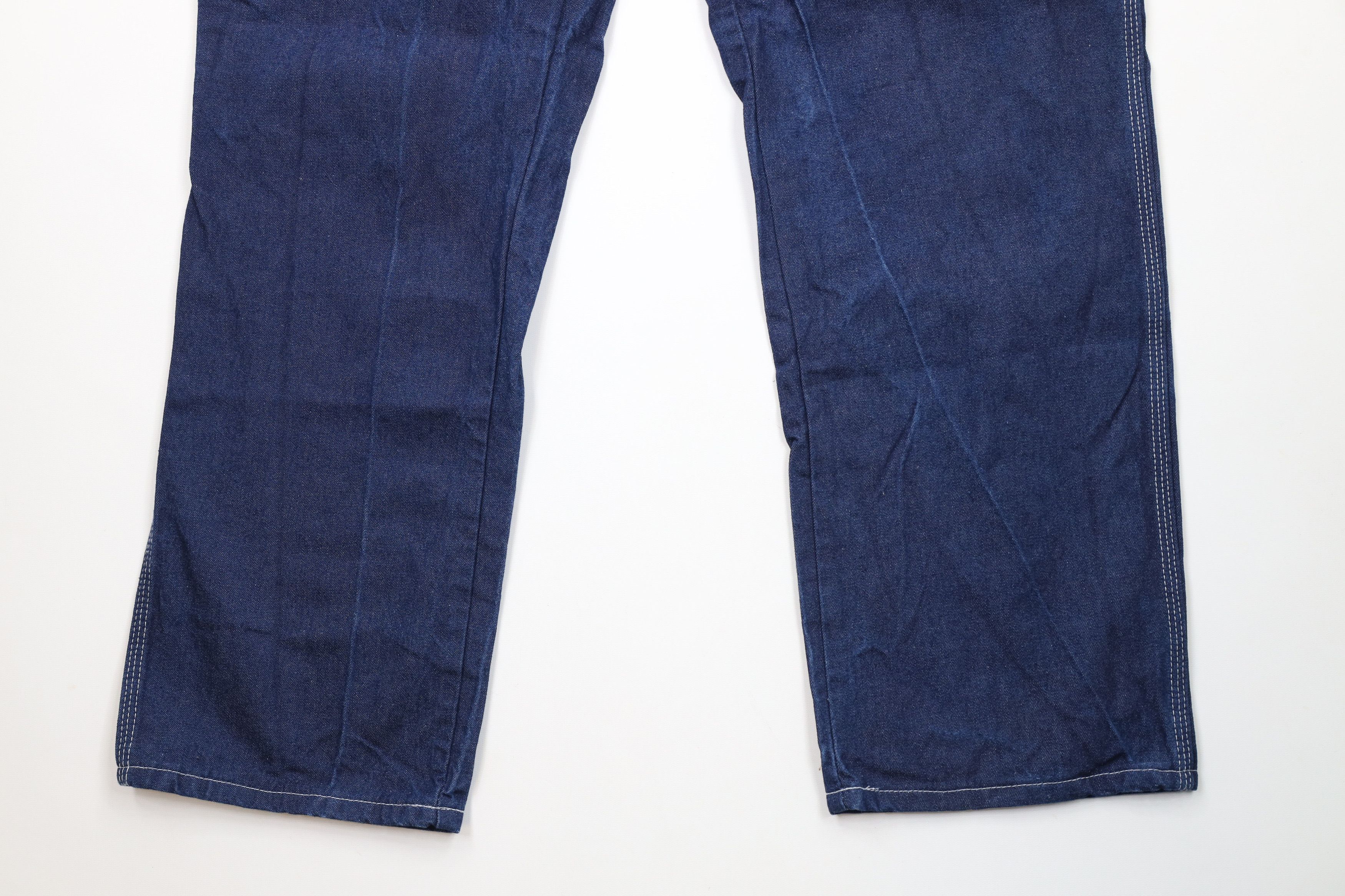 Dickies × Vintage Vintage Y2K Dickies Spell Out Wide Leg Dungaree Denim Jeans Size US 38 / EU 54 - 4 Thumbnail