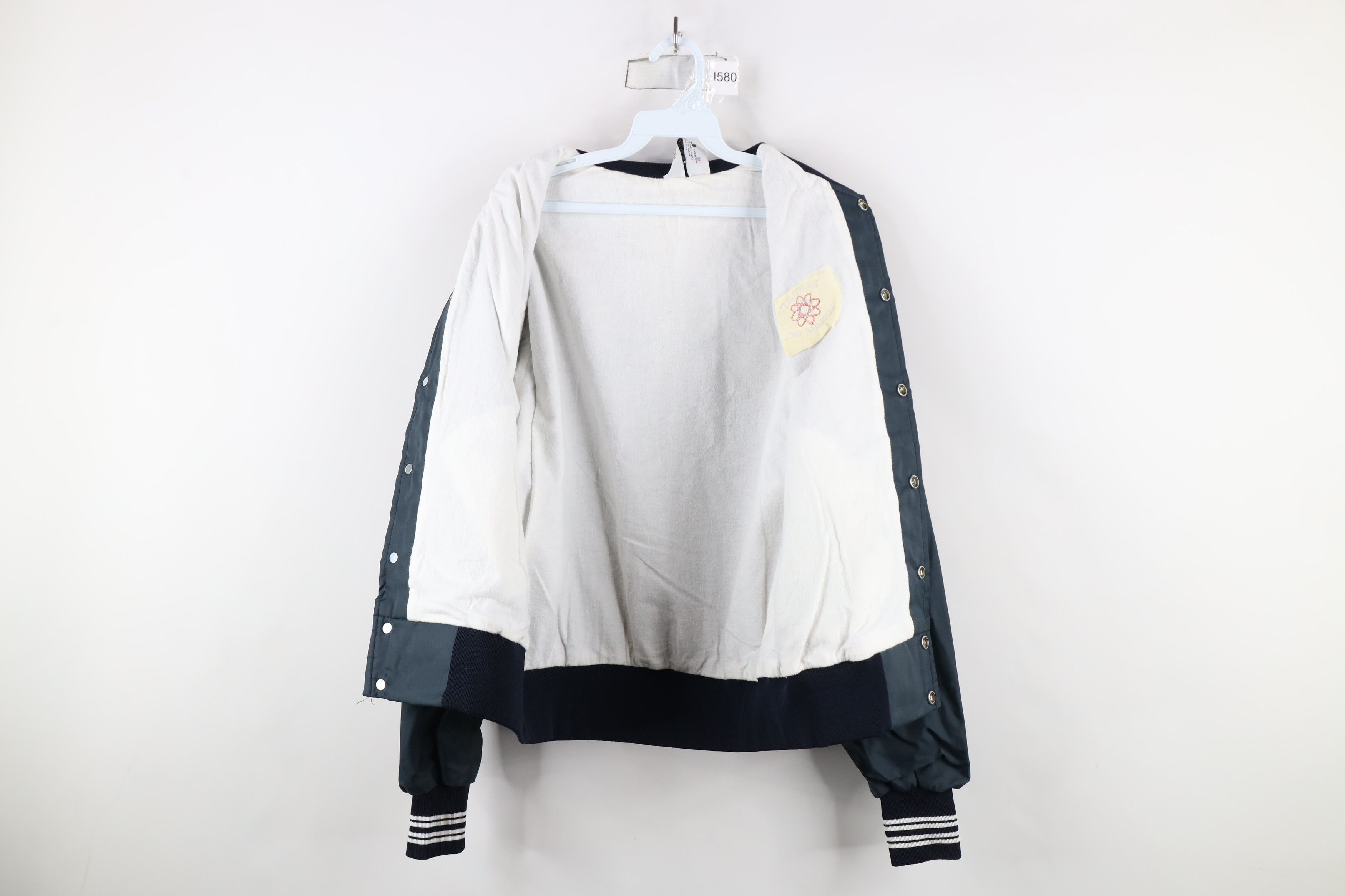 Vintage Vintage 80s 90s Bartlett Nuclear Satin Bomber Jacket USA Size US L / EU 52-54 / 3 - 12 Thumbnail