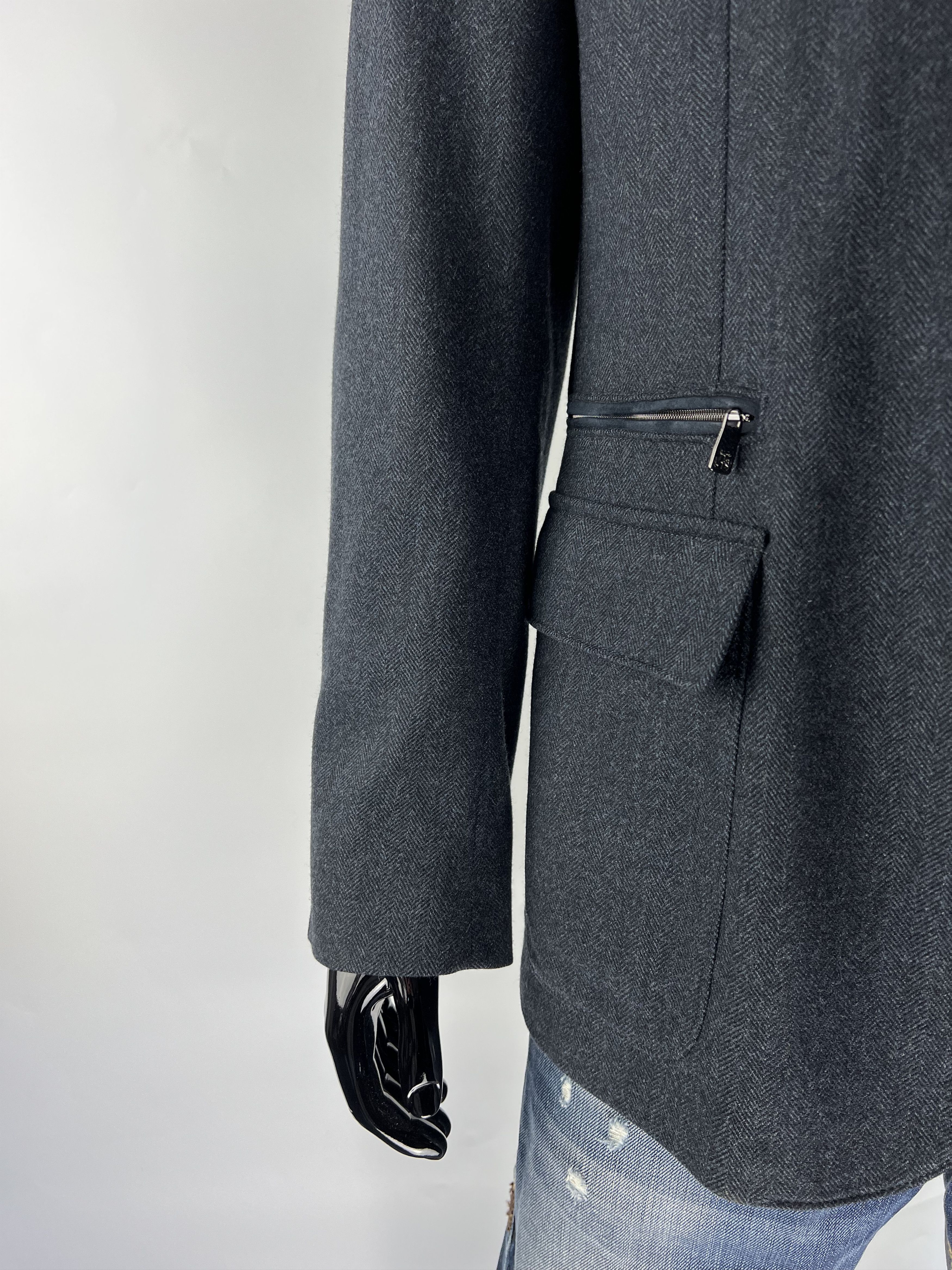 Corneliani Corneliani ID Herringbone Wool Cashmere Blazer 54R Size 54R - 5 Thumbnail