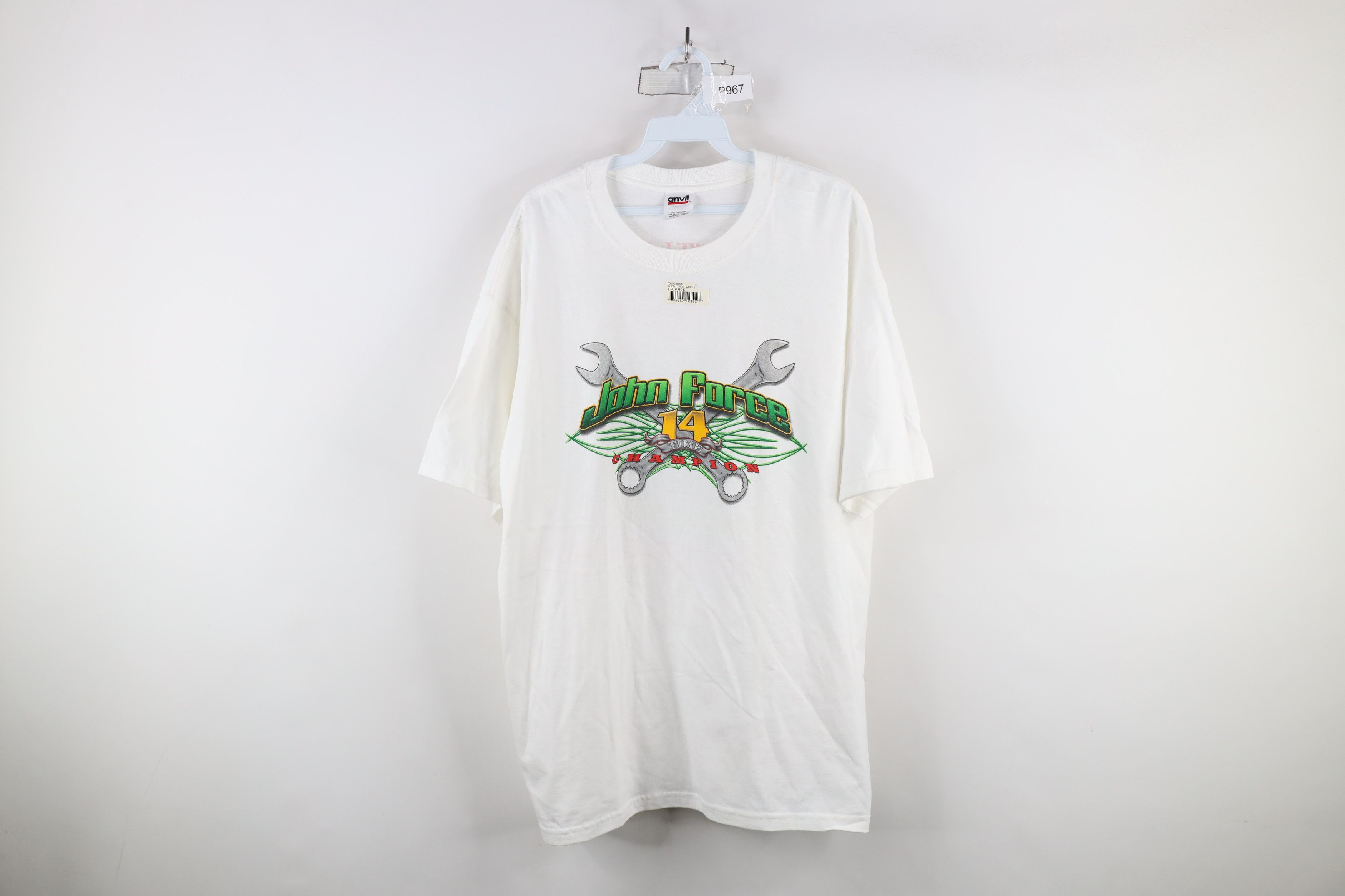 Vintage Deadstock Vintage Y2k 2007 John Force NHRA Racing T-Shirt Size US XL / EU 56 / 4 - 1 Thumbnail