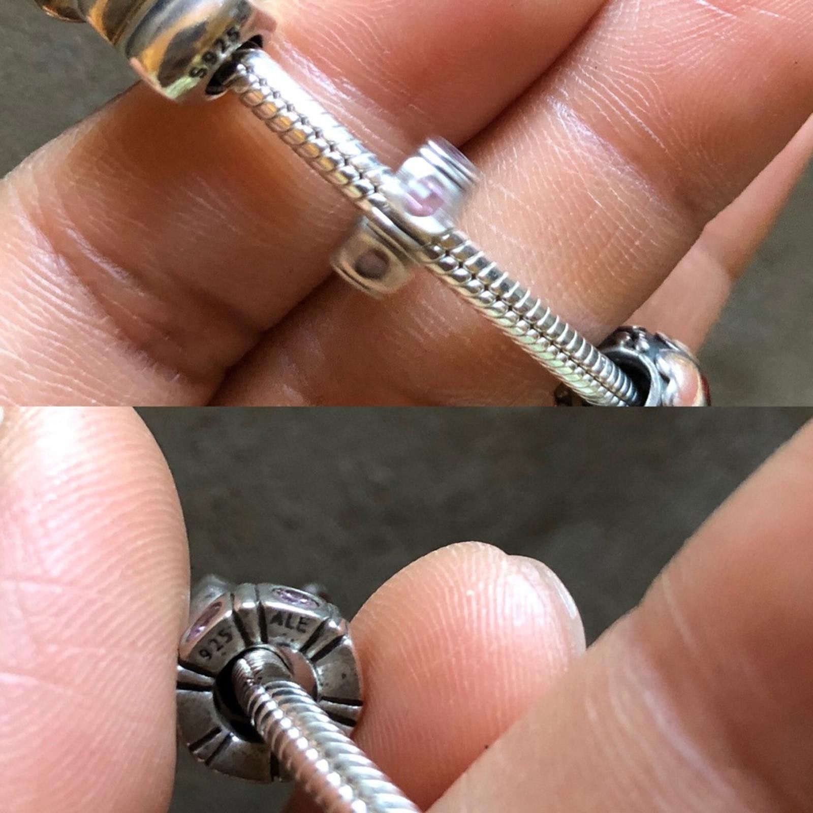 pandora Authentic Pandora Bracelet with 9 Pandora Charms Size ONE SIZE - 12 Thumbnail