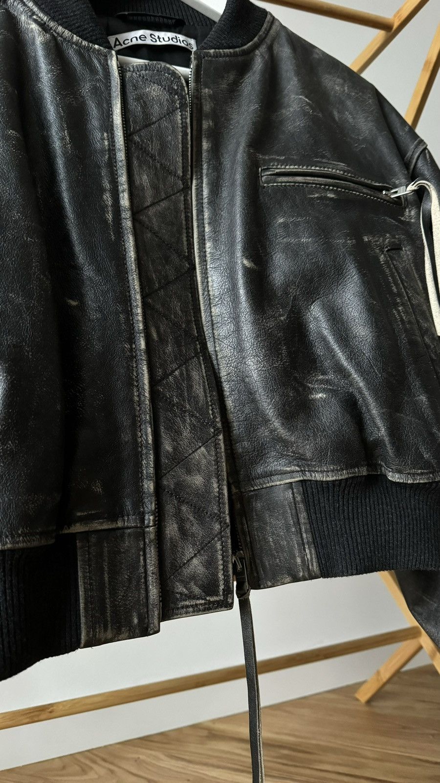 Acne Studios Acne Studios Leather Bomber Size L / US 10 / IT 46 - 4 Thumbnail