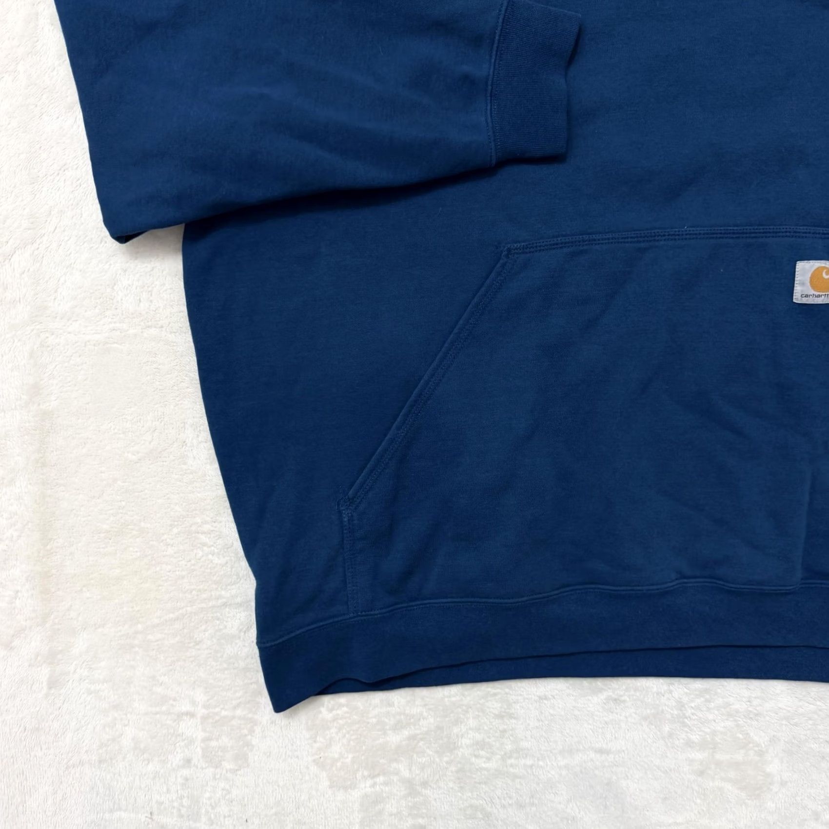 Carhartt Carhartt Hoodie Mens 3XL Blue Sleeve Logo Fleece Pullover Graphic Print Sweatshirt Hoodie Pullover with Hooded Pockets Crew Neck Size US XXL / EU 58 / 5 - 6 Thumbnail