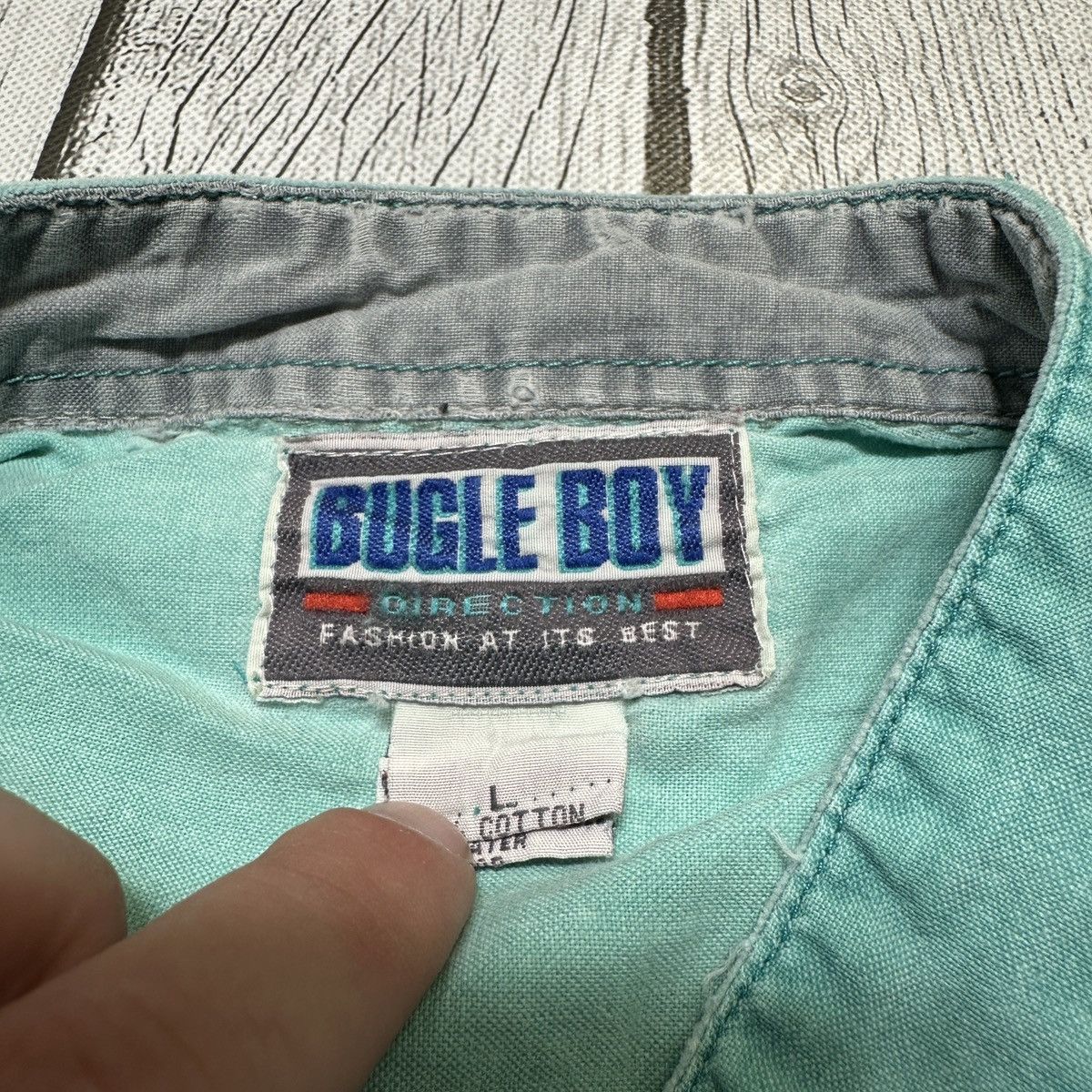 Bugle Boy × Vintage Vintage Bugle Boy shirt Size US L / EU 52-54 / 3 - 4 Thumbnail