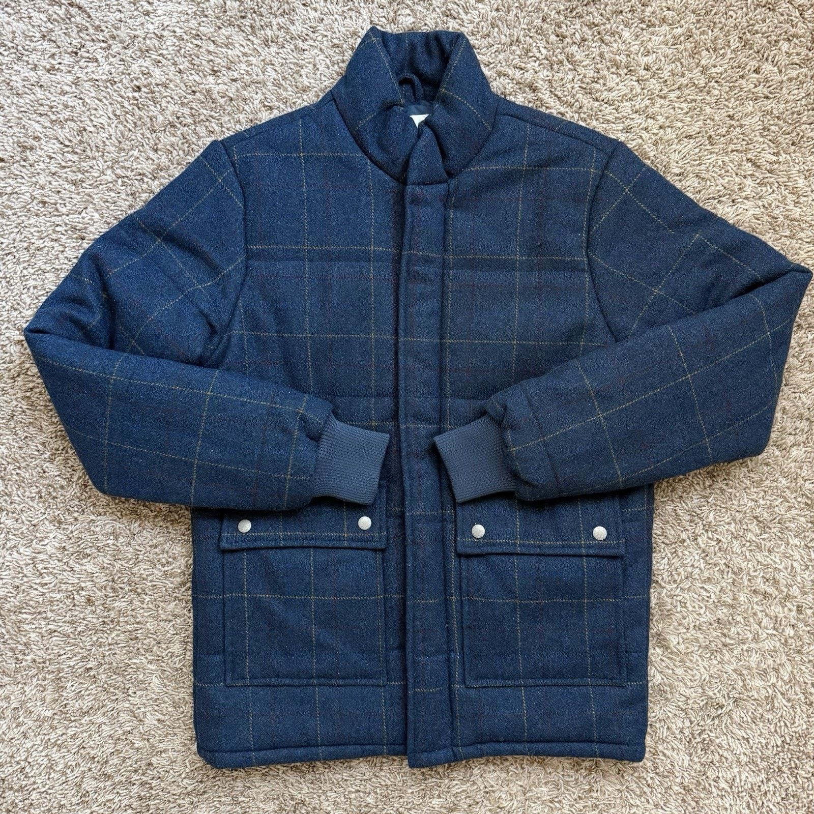 Adsum Adsum New York Blue Plaid Wool Jacket Puffer Full Zip Size S Size US S / EU 44-46 / 1 - 1 Thumbnail