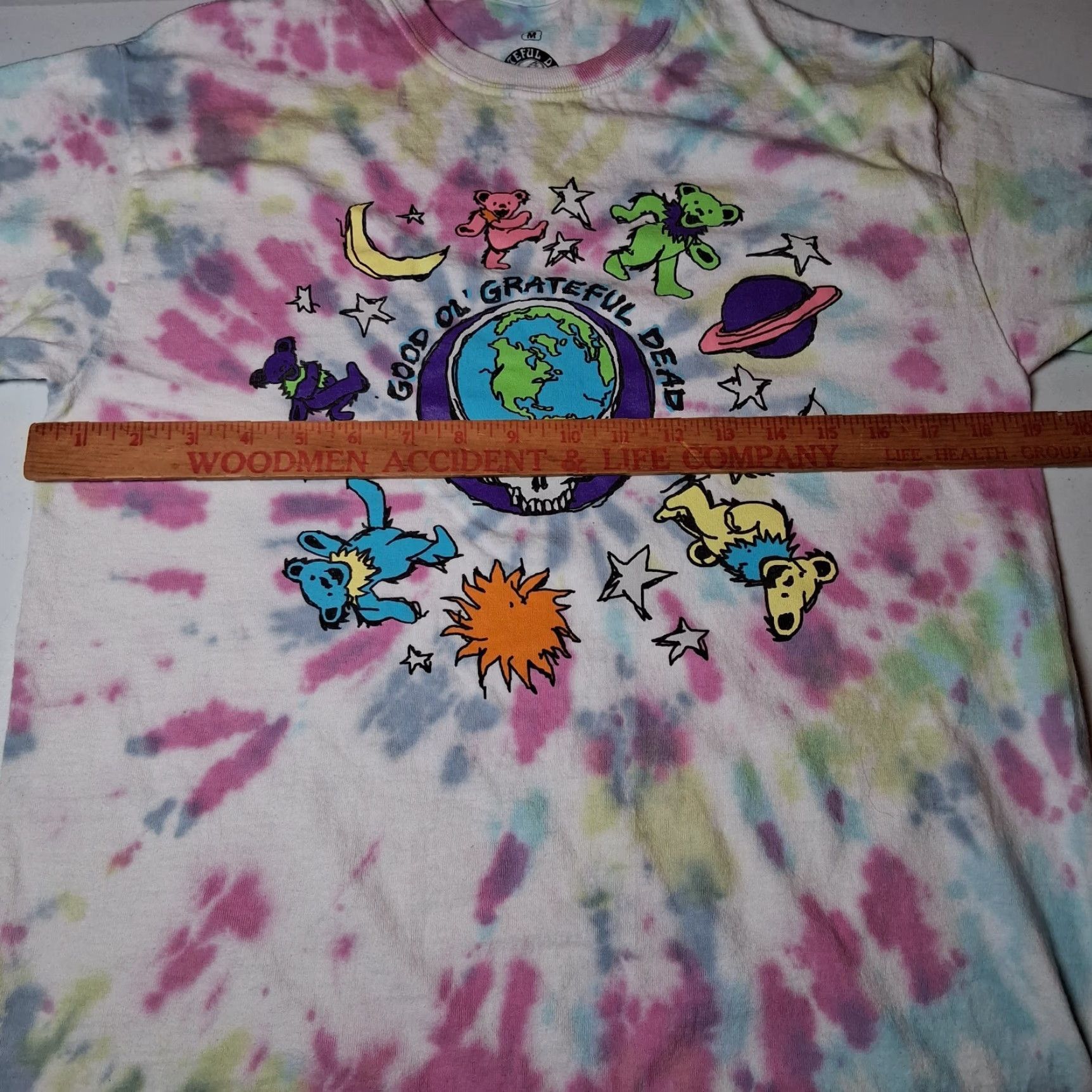 Ripple Junction Ripple Junction Grateful Dead Shirt M Short Sleeve Tie Dye Dancing Bears Steal Your Face Multicolor Cotton Graphic Men T-Shirt Size US M / EU 48-50 / 2 - 6 Thumbnail