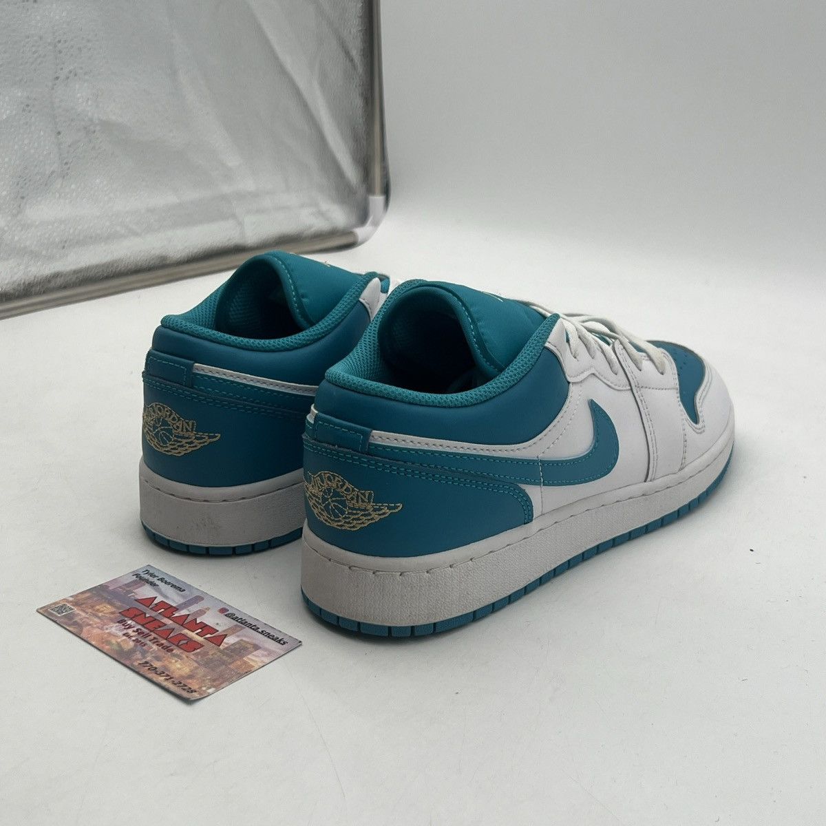 Nike Air Jordan 1 Low aquatone Size US 7 / EU 40 - 5 Thumbnail