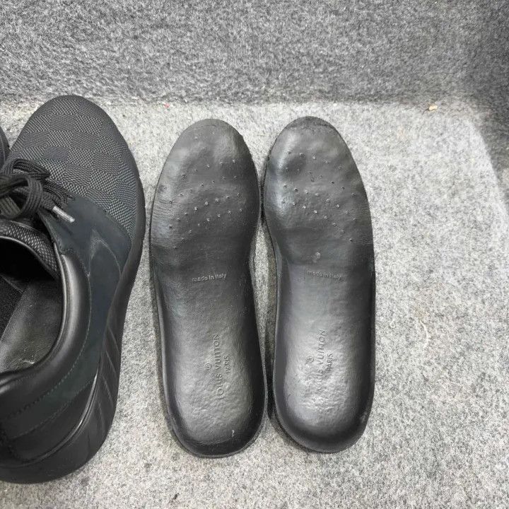 Other Louis Vuitton Black Checkered Casual Sneakers -2508 Size US 9.5 / EU 42-43 - 6 Thumbnail