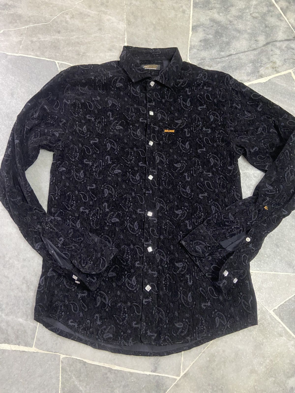 Just Cavalli Just Cavalli Mens Button Up Shirt Size US M / EU 48-50 / 2 - 2 Thumbnail