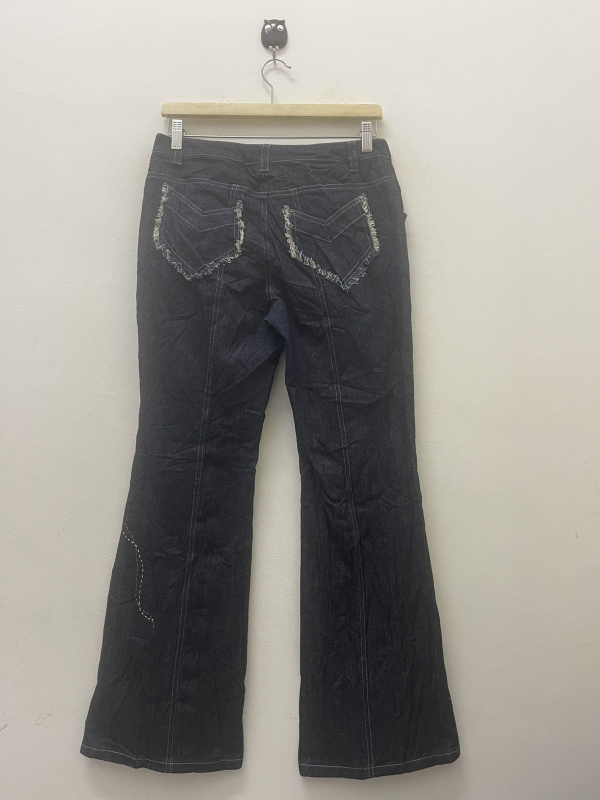 Louis Feraud Rare Vintage LF By LOUIS FERAUD Flare Designer Denim Size 27" / US 4 / IT 40 - 14 Thumbnail