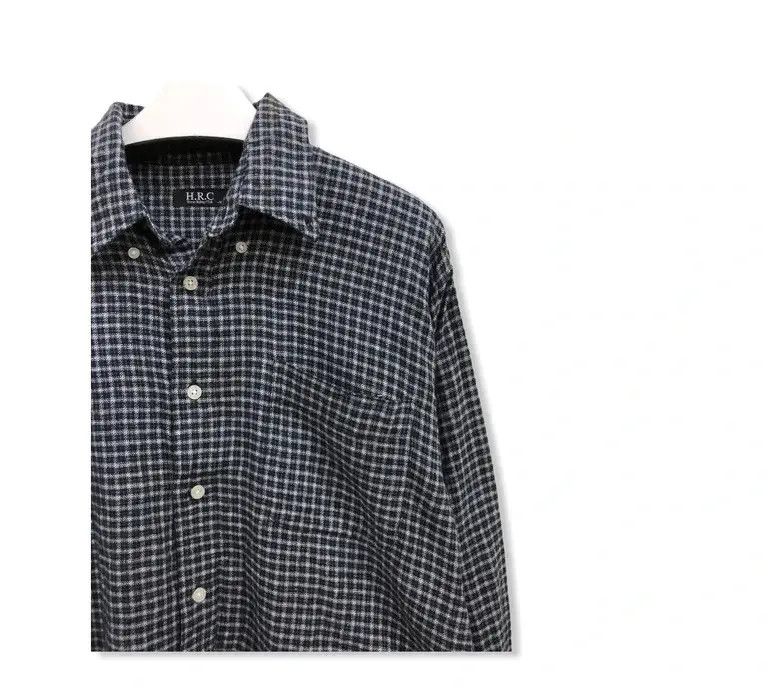 Flannel × Vintage Vintage H.R.C Plaid Tartan Flannel Shirt 👕 Size US M / EU 48-50 / 2 - 2 Thumbnail