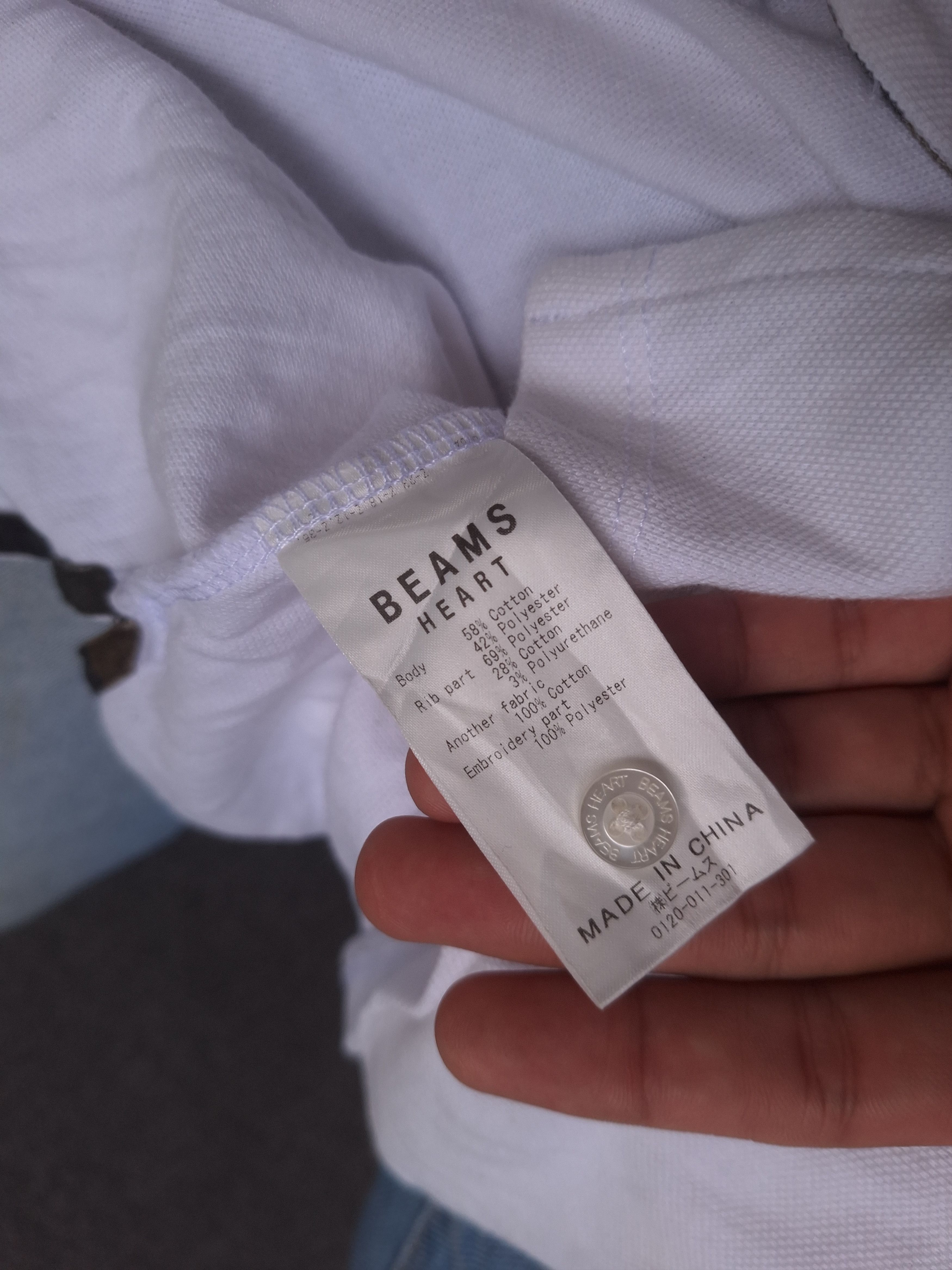 Beams Plus × Japanese Brand Beams Heart Camo Logo Polo Tee Shirt Size US S / EU 44-46 / 1 - 7 Thumbnail