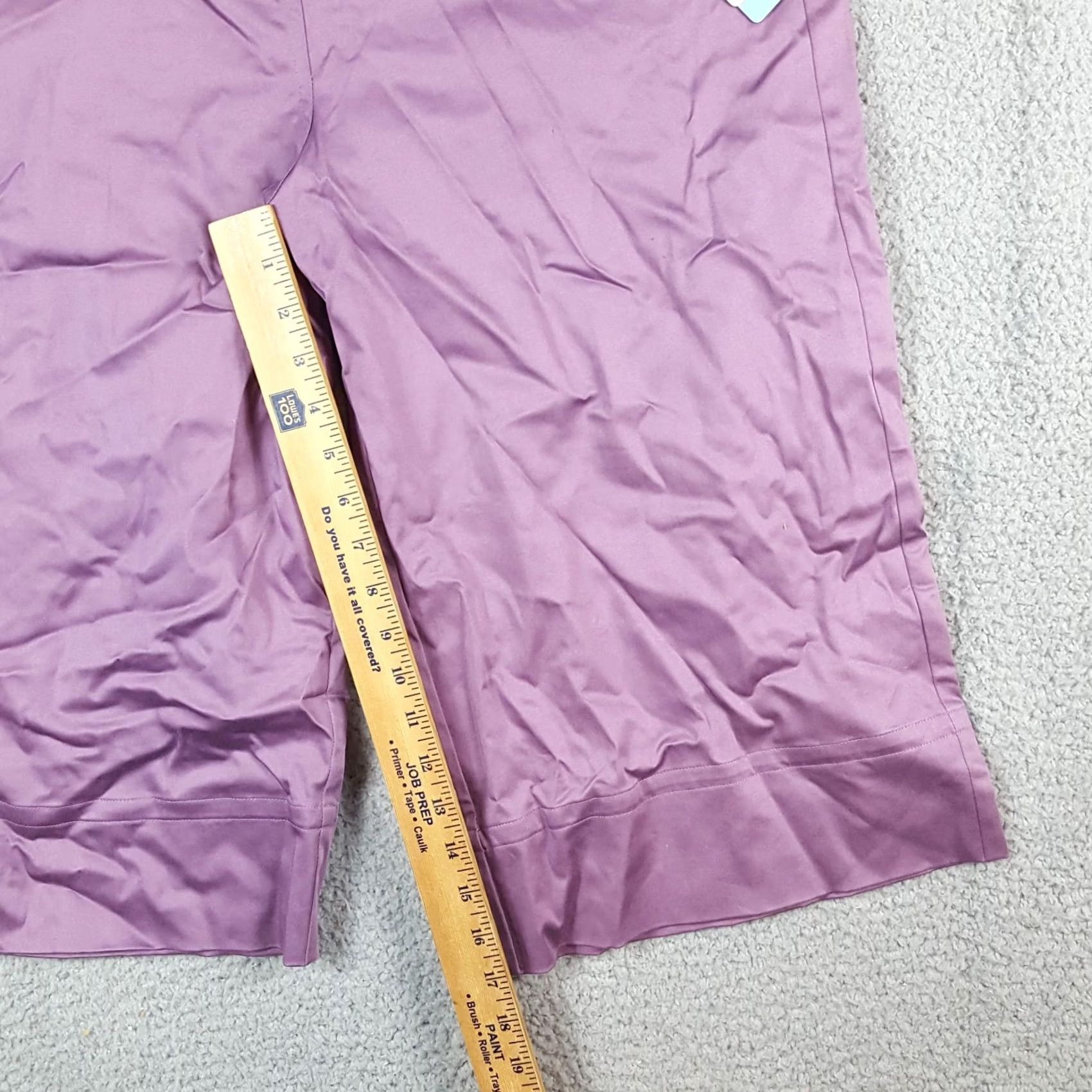 Vintage VINTAGE LIJA Purple Wide Leg Golf Shorts Women's Size 14 Retro High Waist 00s 90s Casual Summer Bohemian Athletic Fashion Golf Shorts Size 36" / US 14 / IT 50 - 6 Thumbnail