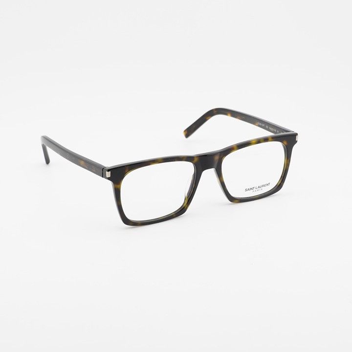Saint Laurent Paris Saint Laurent SL559 OPT 003 Eyeglasses Havana 54mm Square Size ONE SIZE - 5 Thumbnail