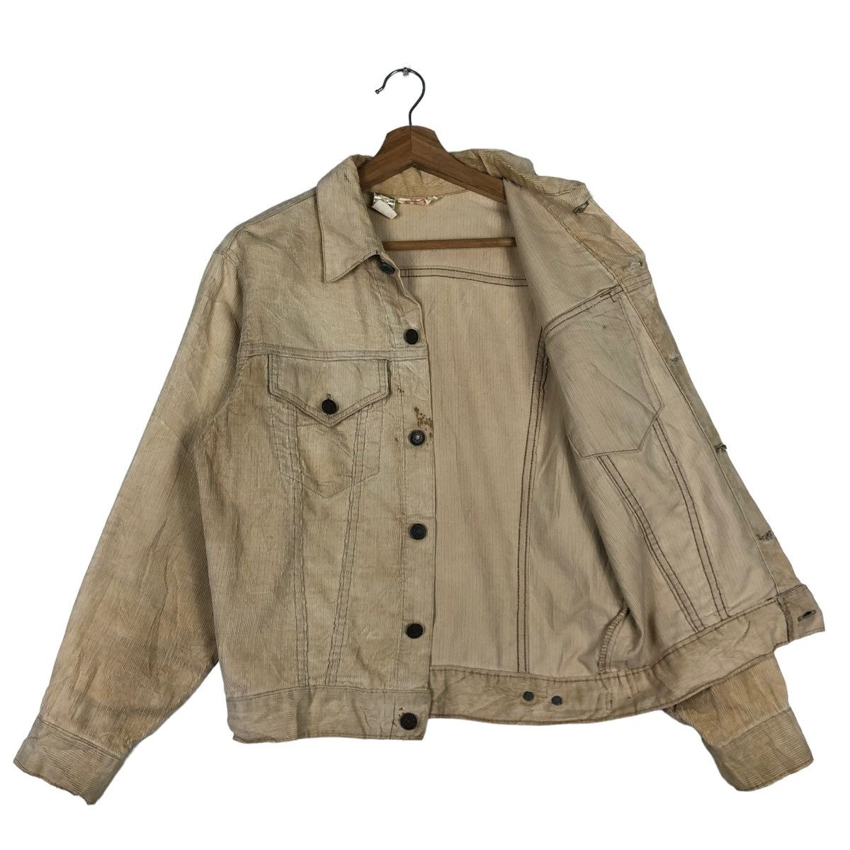 Levi's 🔥80’s Vintage Trucker Corduroy Jacket Levi’s Made in USA Size US S / EU 44-46 / 1 - 9 Thumbnail