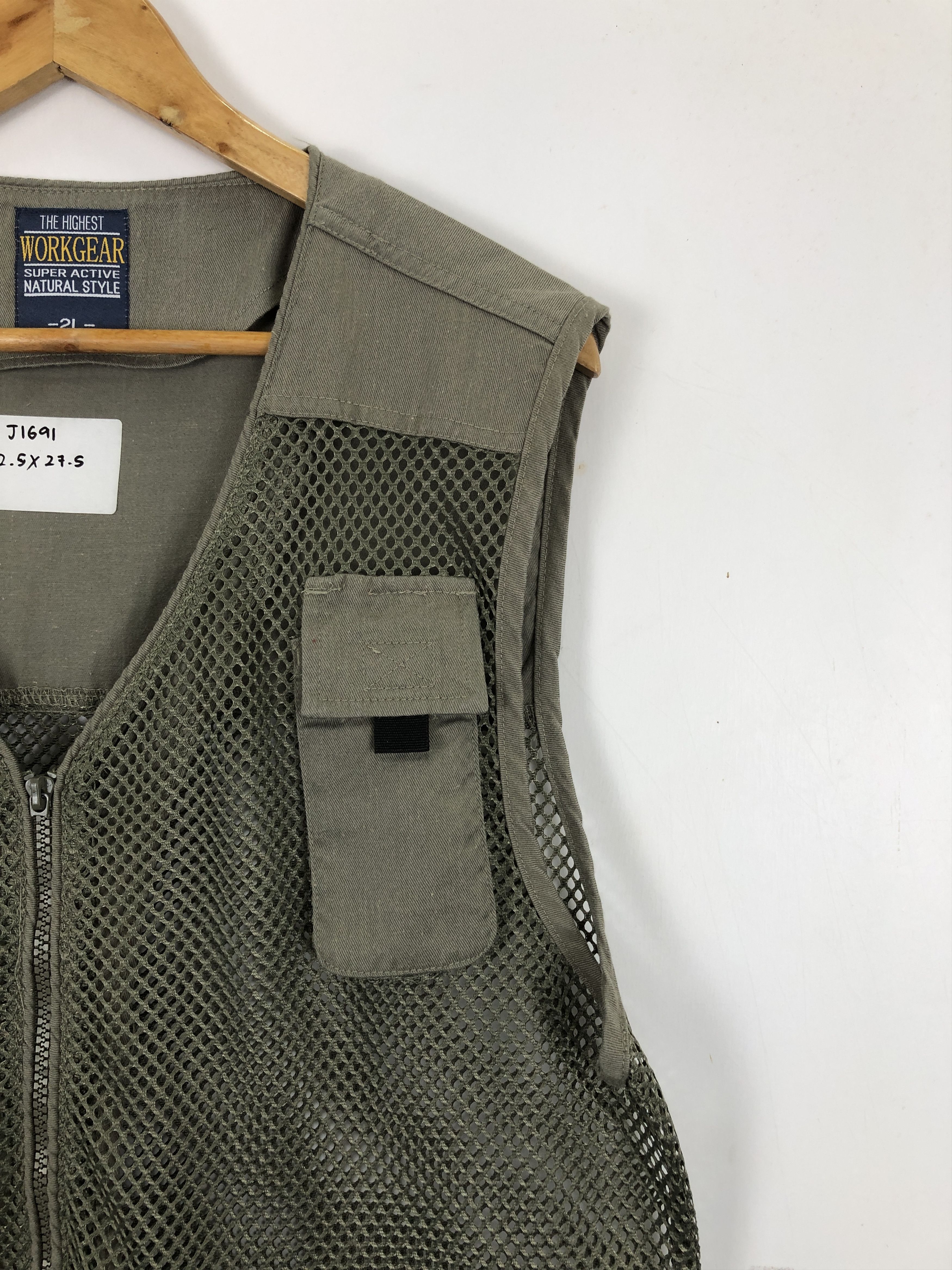 Japanese Brand Vintage Japanese Brand Multi Pocket Tactical Vest J1691 Size US XL / EU 56 / 4 - 6 Thumbnail