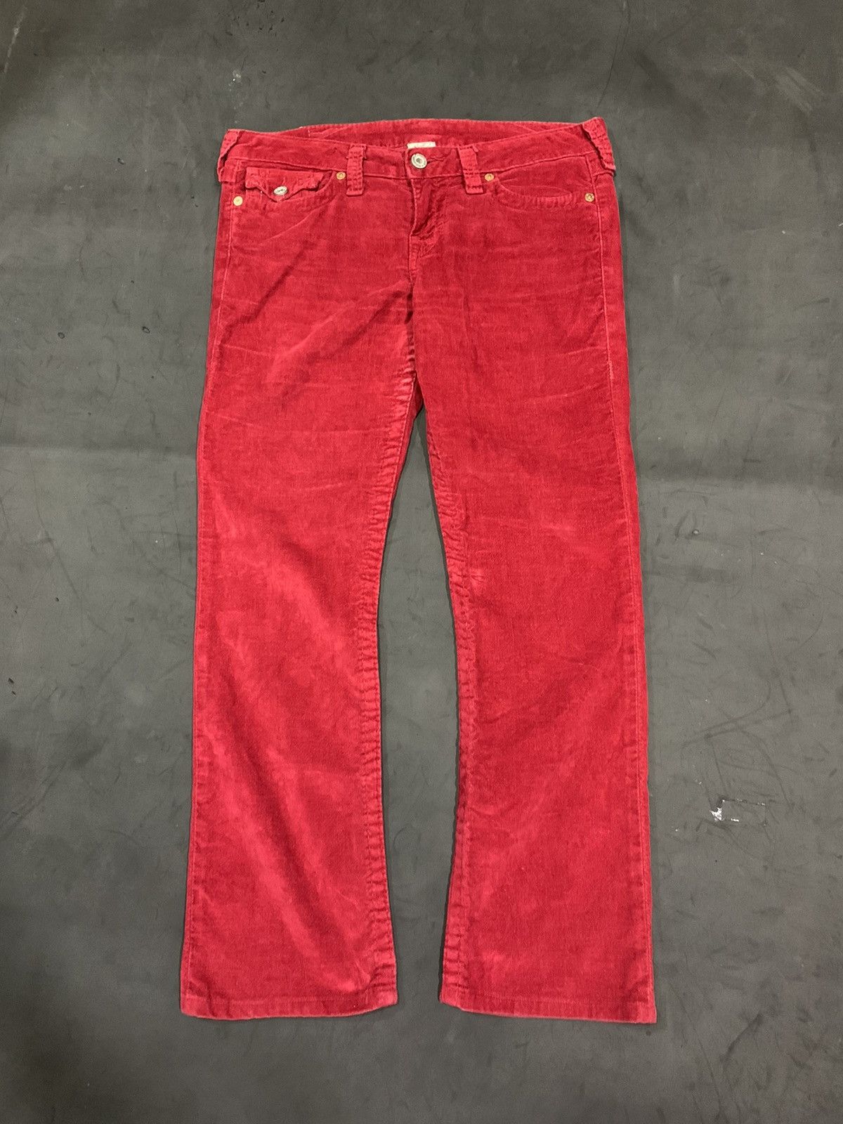 Ed Hardy × Tornado Mart × True Religion 💸BINDINGOFFER💸True religion flared red velvet Size 32" / US 10 / IT 46 - 1 Thumbnail