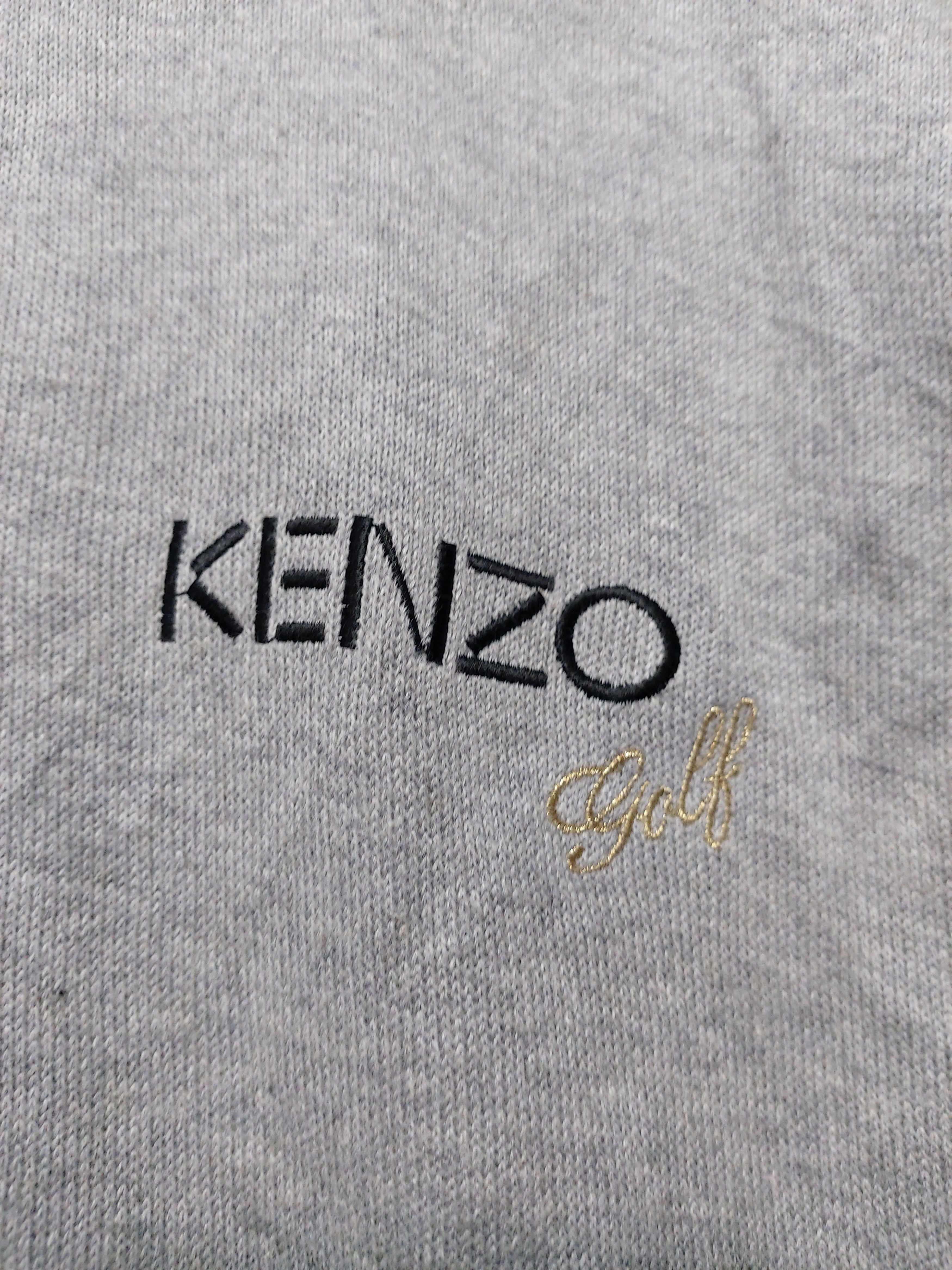 Kenzo KENZO GOLF 2 TONE COLOURS SWEATSHIRT BUTTON UP Size US XL / EU 56 / 4 - 4 Thumbnail
