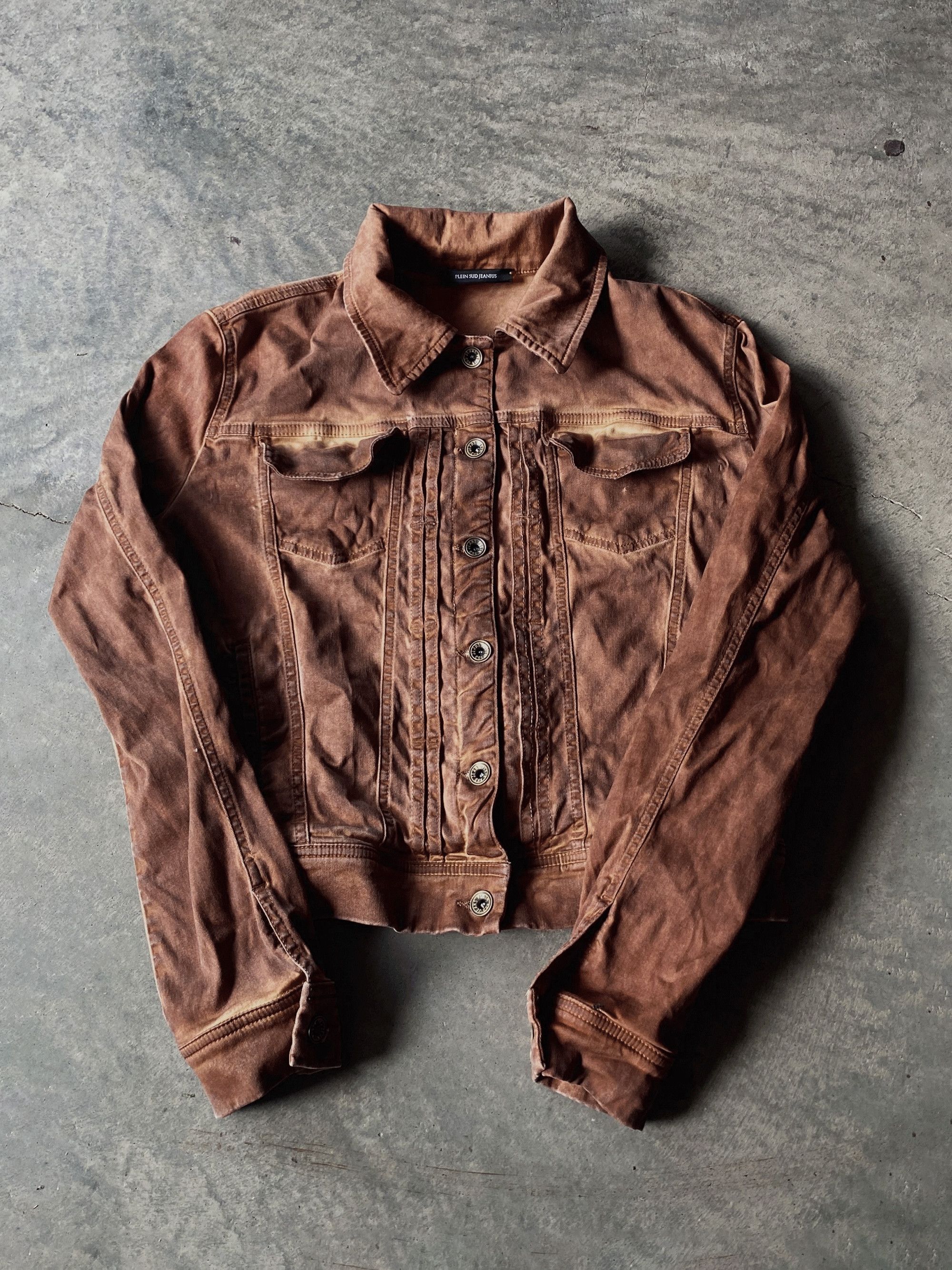 plein sud Plein Sud French Napoleon Wash Blue Jean's Jacket | Grailed