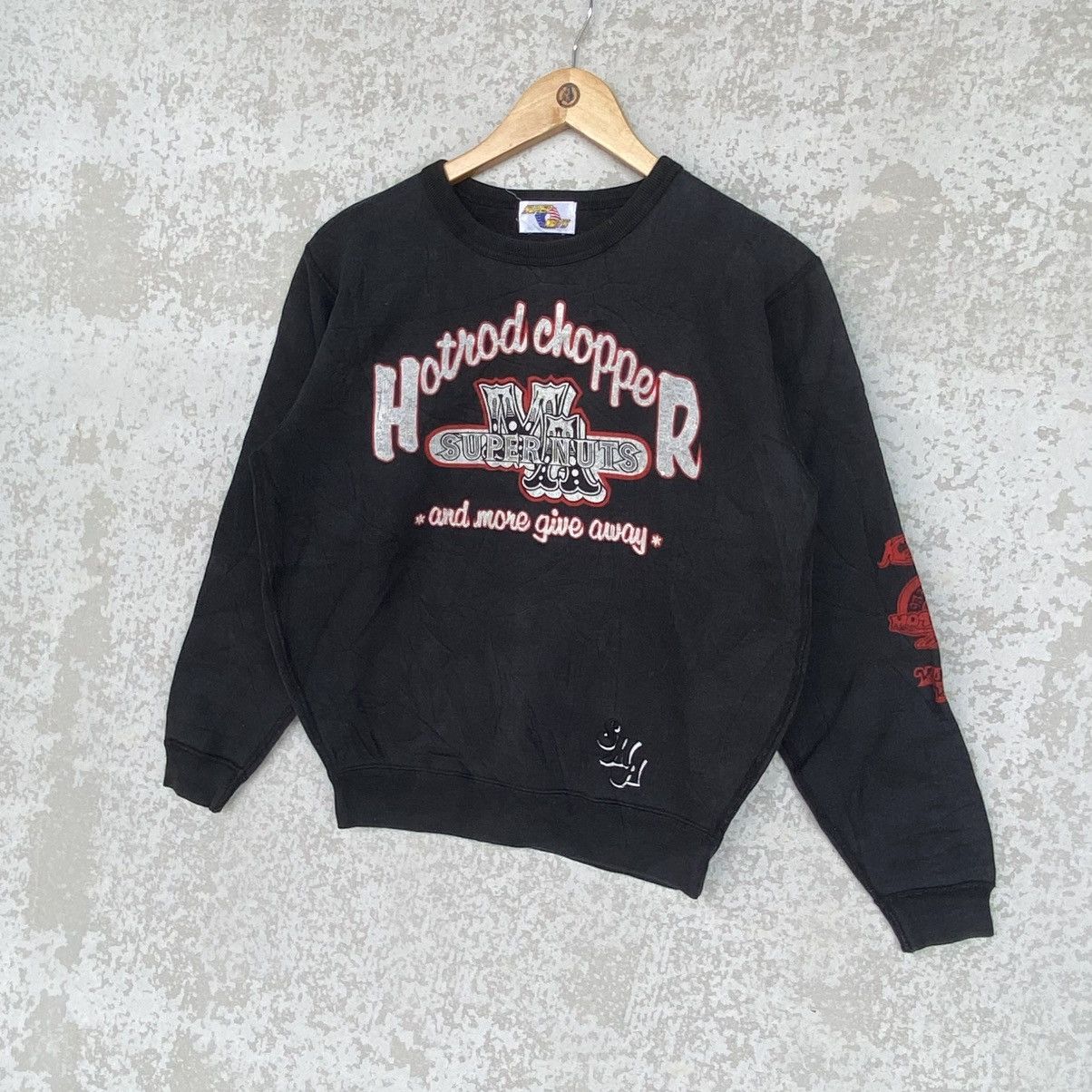 Other Vintage Superstar Nuts Big Printed Crewneck Sweatshirt Black Size US S / EU 44-46 / 1 - 2 Thumbnail