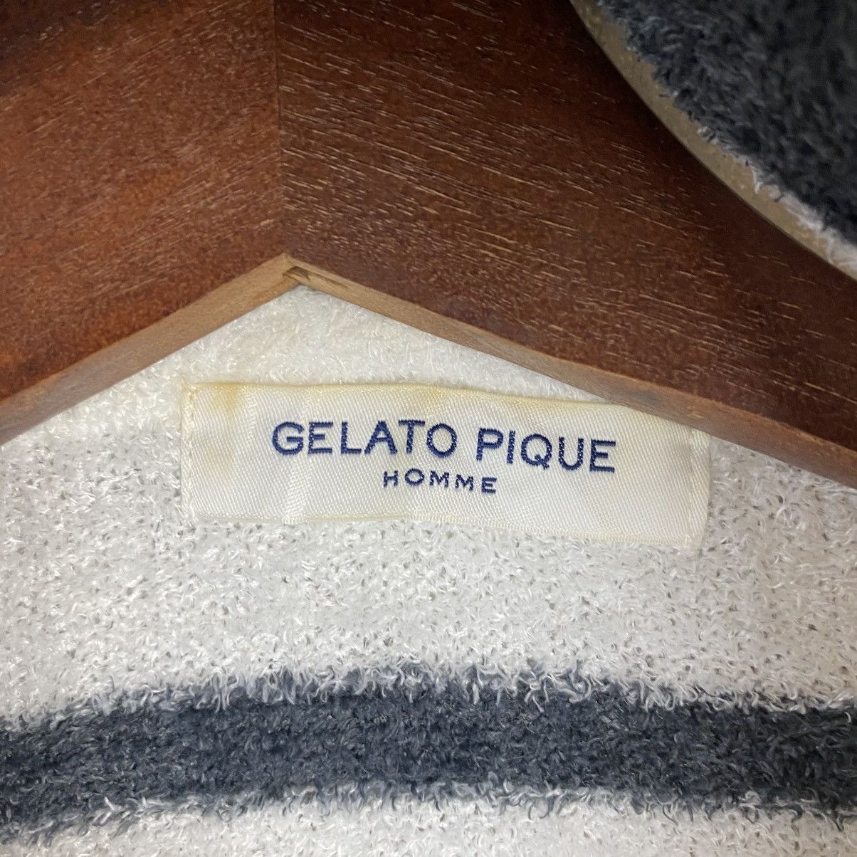 Japanese Brand DL Gelato Pique Stripe Black Hoodie #C1045 Size M / US 6-8 / IT 42-44 - 10 Thumbnail