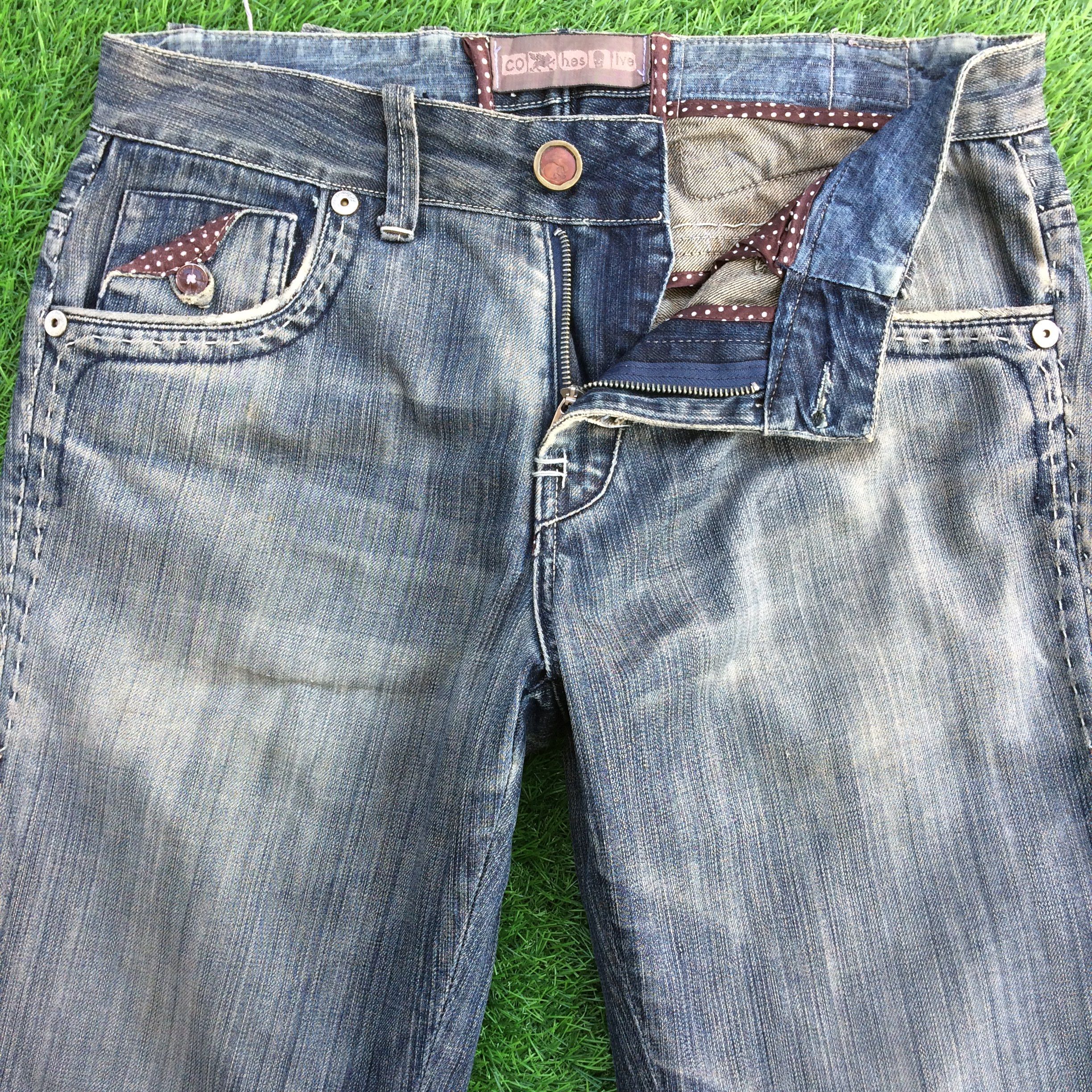 Japanese Brand × Jean Japanese Straight Leg Denim Jeans Pants #D-822 Size US 33 - 3 Thumbnail