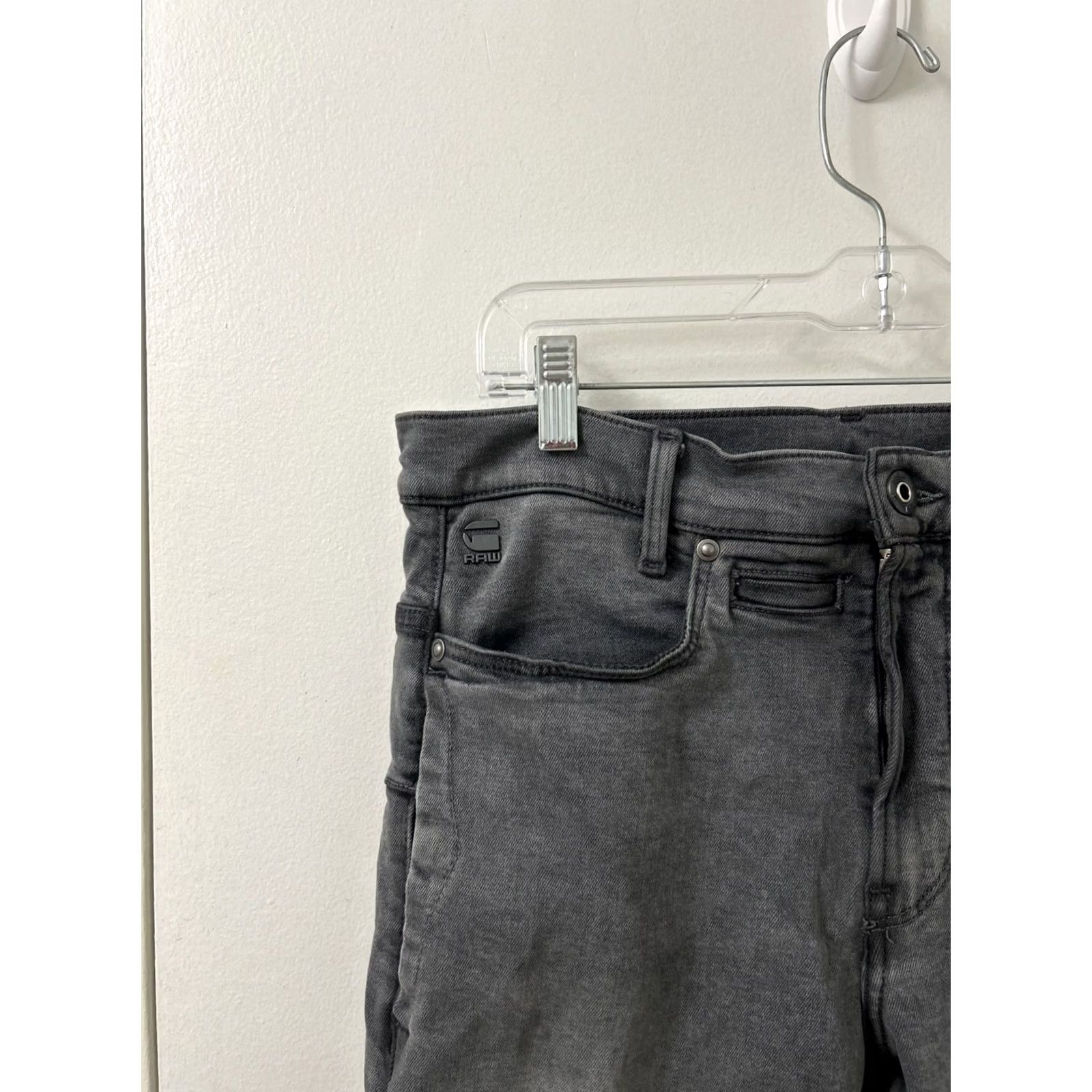 Vintage G-Star RAW Jeans Mens 30x30 Gray D Staq 3D Slim Premium Italian Denim Cotton Jeans Slim Men Gray 30 Inseam 30 Button Pockets Style Skinny Vintage No Size US 30 / EU 46 - 4 Thumbnail