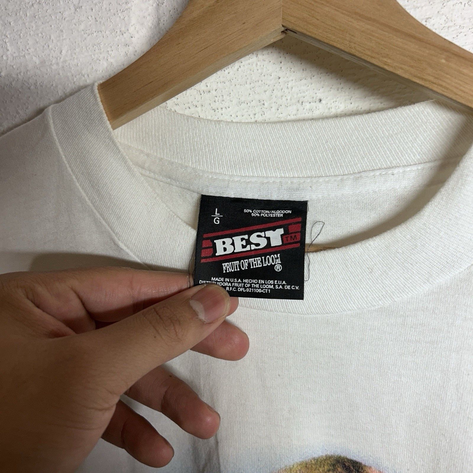 Fruit Of The Loom Vintage 90’s Photo Art Doll T-Shirt Size Large Size US L / EU 52-54 / 3 - 3 Thumbnail