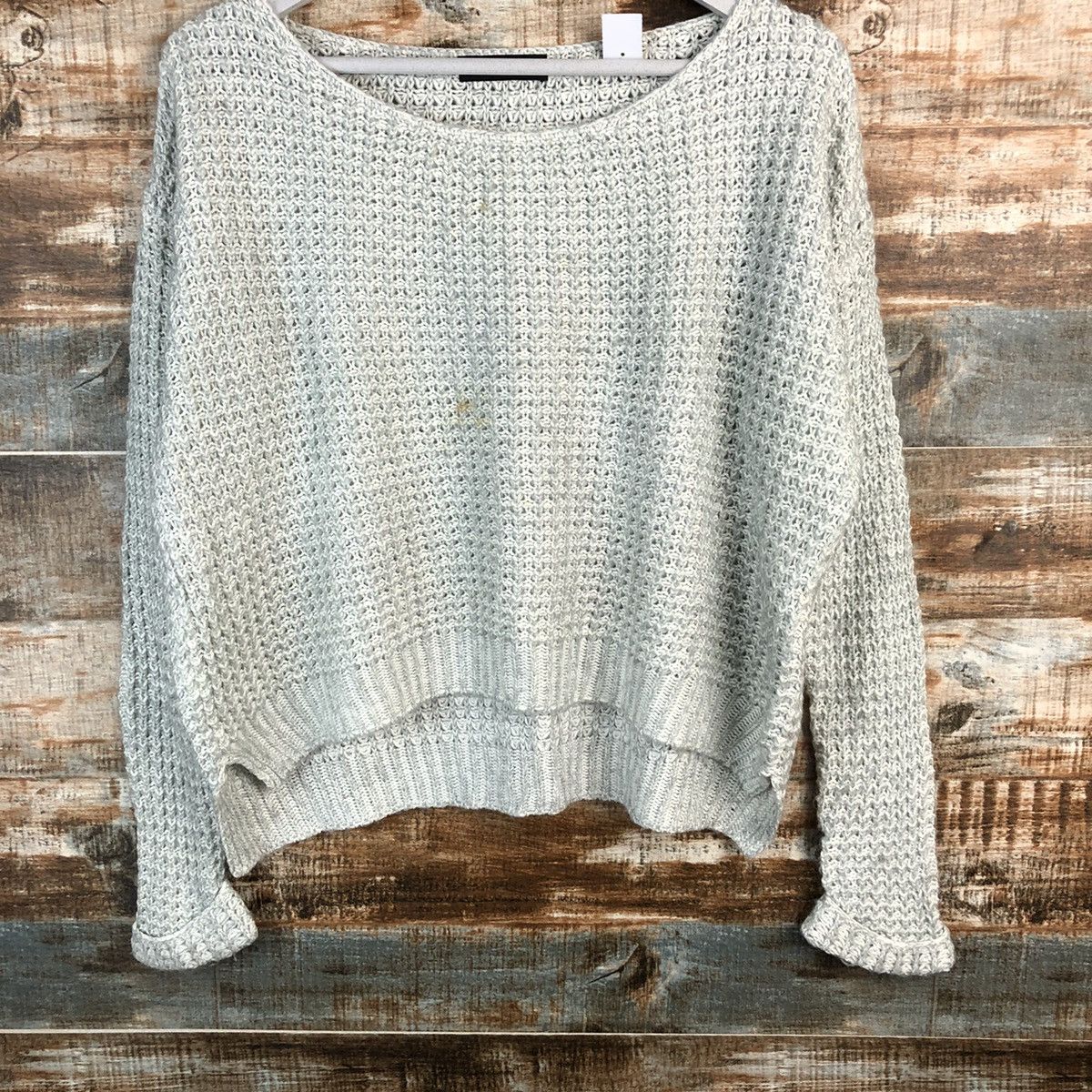 Homespun Knitwear × Japanese Brand Scot Club Grey vintage Knitwear #A1278 Size L / US 10 / IT 46 - 3 Thumbnail