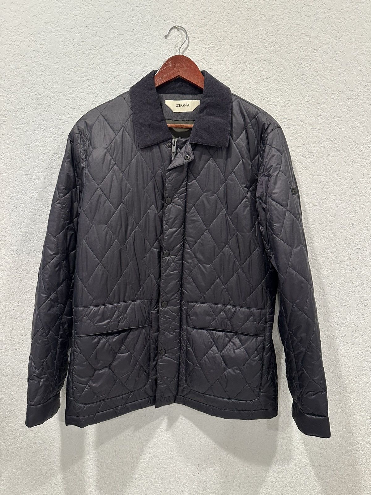 Z Zegna Zegna Navy Light Jacket Size US S / EU 44-46 / 1 - 1 Thumbnail