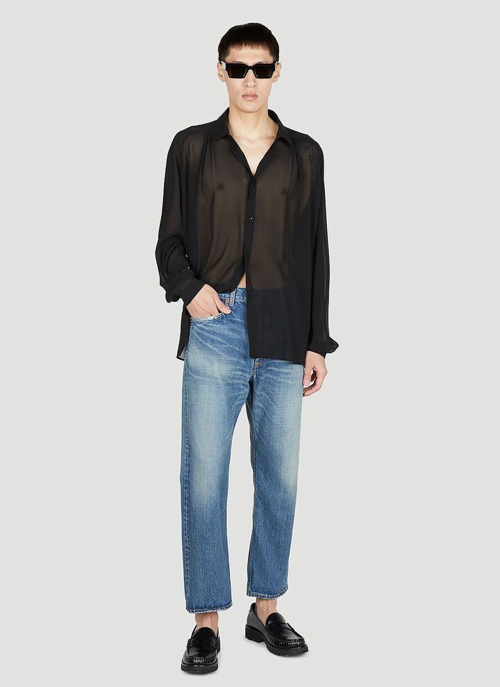 Saint Laurent Paris o1bcso1str0924 Mick Jeans In Vintage in Blue Size US 34 / EU 50 - 4 Thumbnail