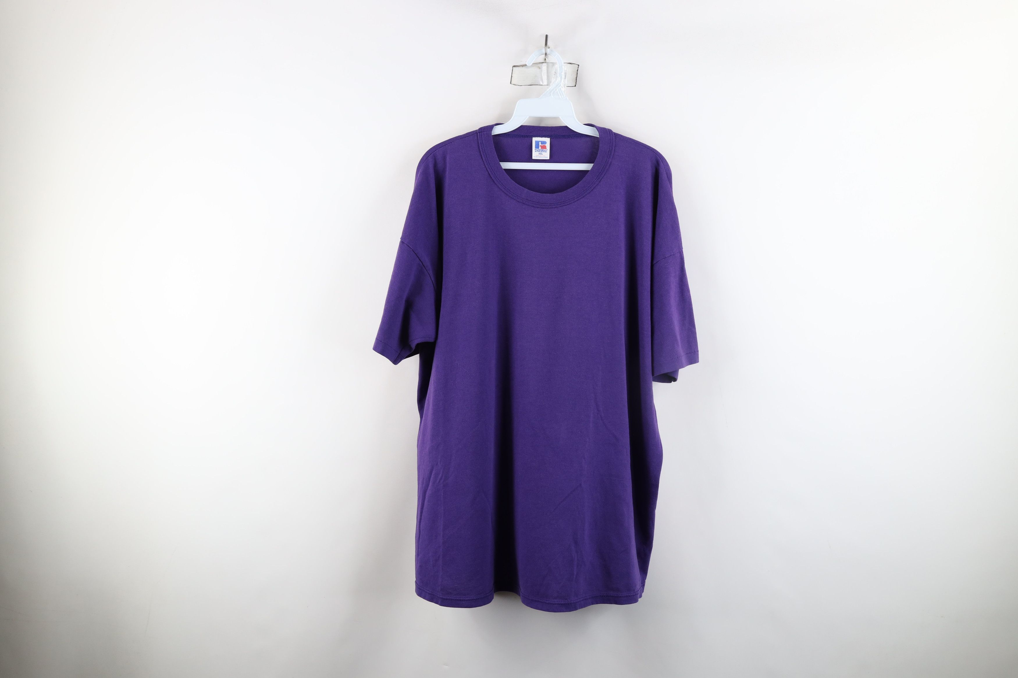 Vintage 90s Russell Athletic Short Sleeve T-Shirt Purple USA