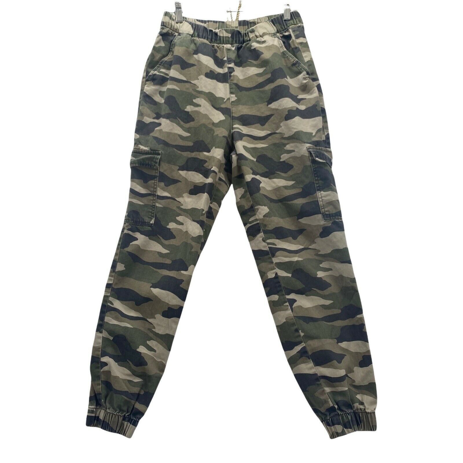 H&M H&M Divided Women's Cargo Joggers Size 6 Green Camo Pants Size 28" / US 6 / IT 42 - 1 Thumbnail