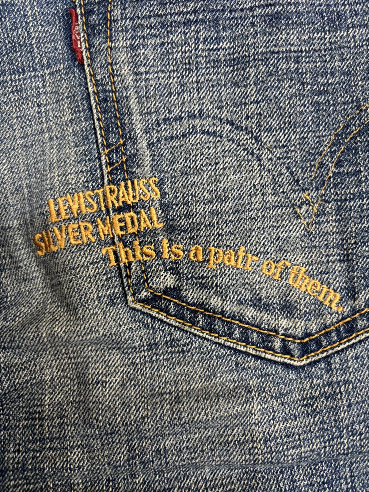 Levi's 💥Archival Flare💥Levis 517 Embroidery Denim F597 Size US 31 - 22 Thumbnail