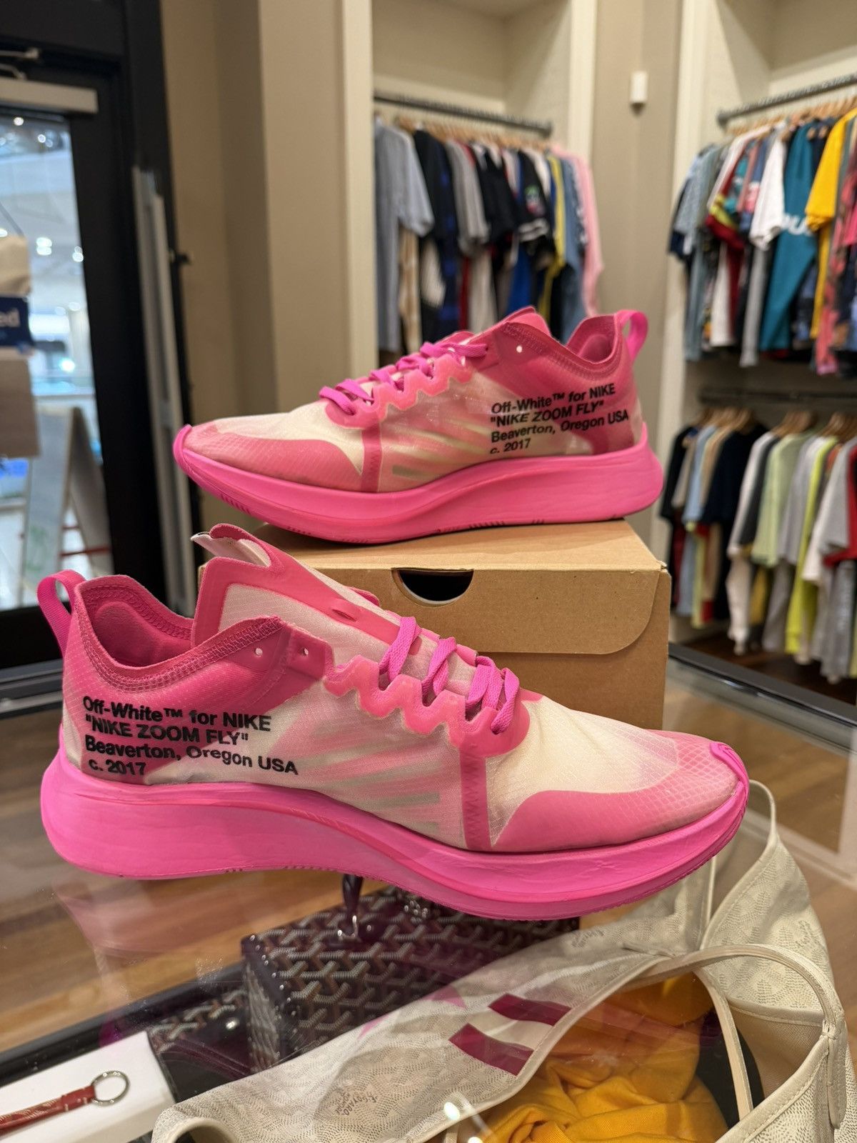 Nike × Off-White Off white x Nike Zoom Fly SP Sneaker Size US 12 / EU 45 - 2 Thumbnail
