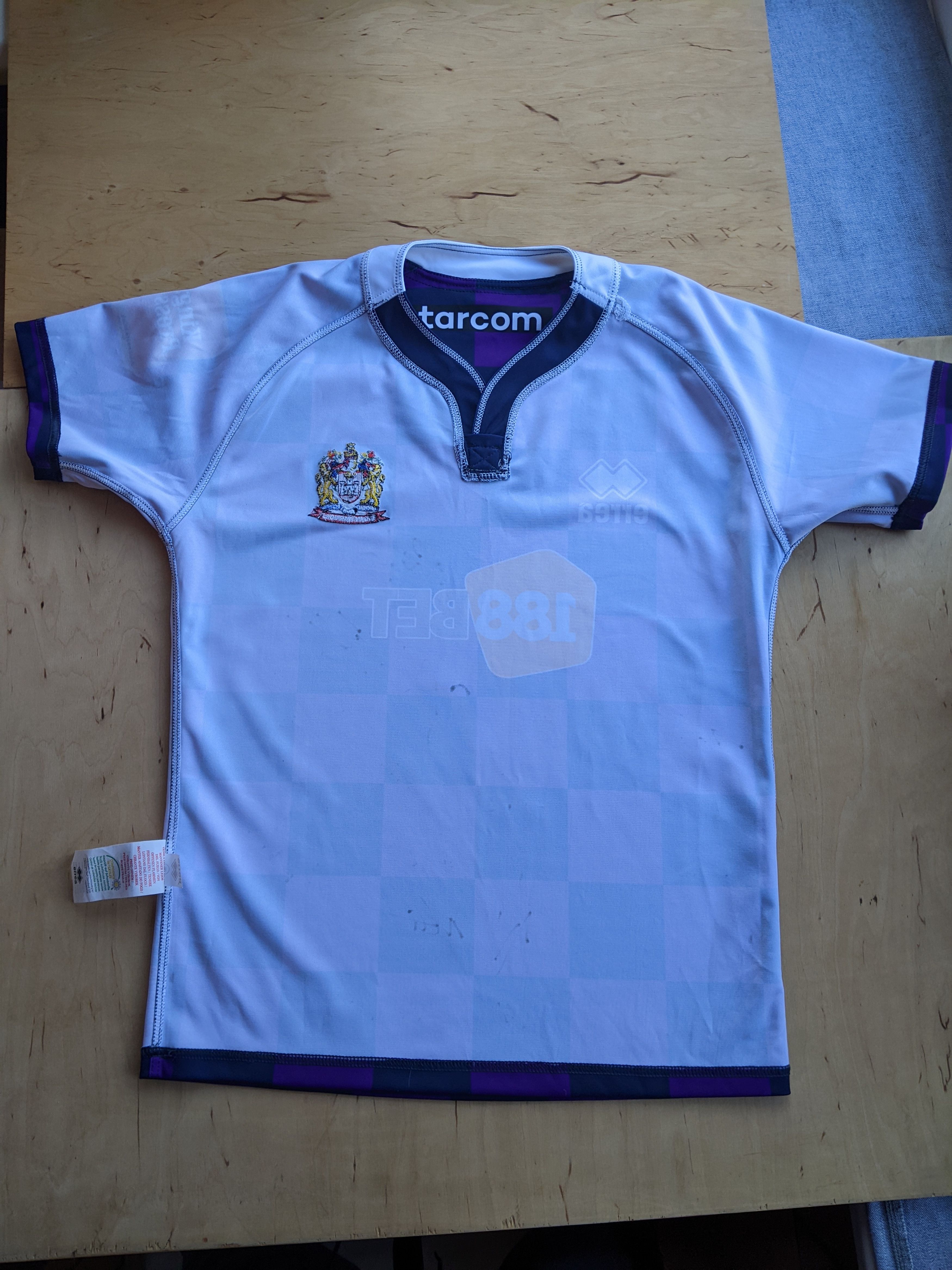 Errea Errea Wigan Warriors Rugby Jersey Shirt Signed Autographs Size US M / EU 48-50 / 2 - 14 Thumbnail