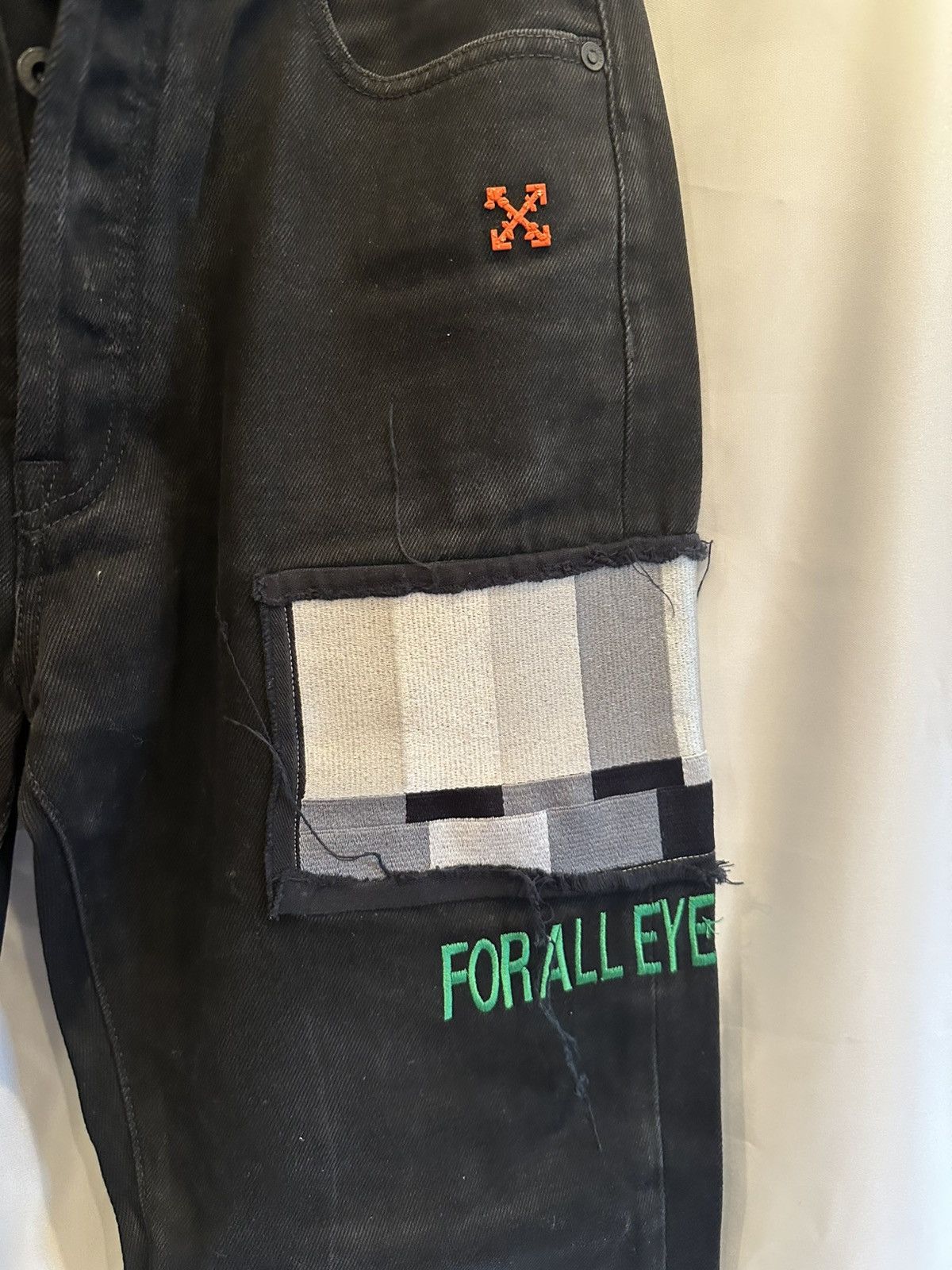 Off-White Off-White Black Denim Pants Size US 32 / EU 48 - 4 Thumbnail