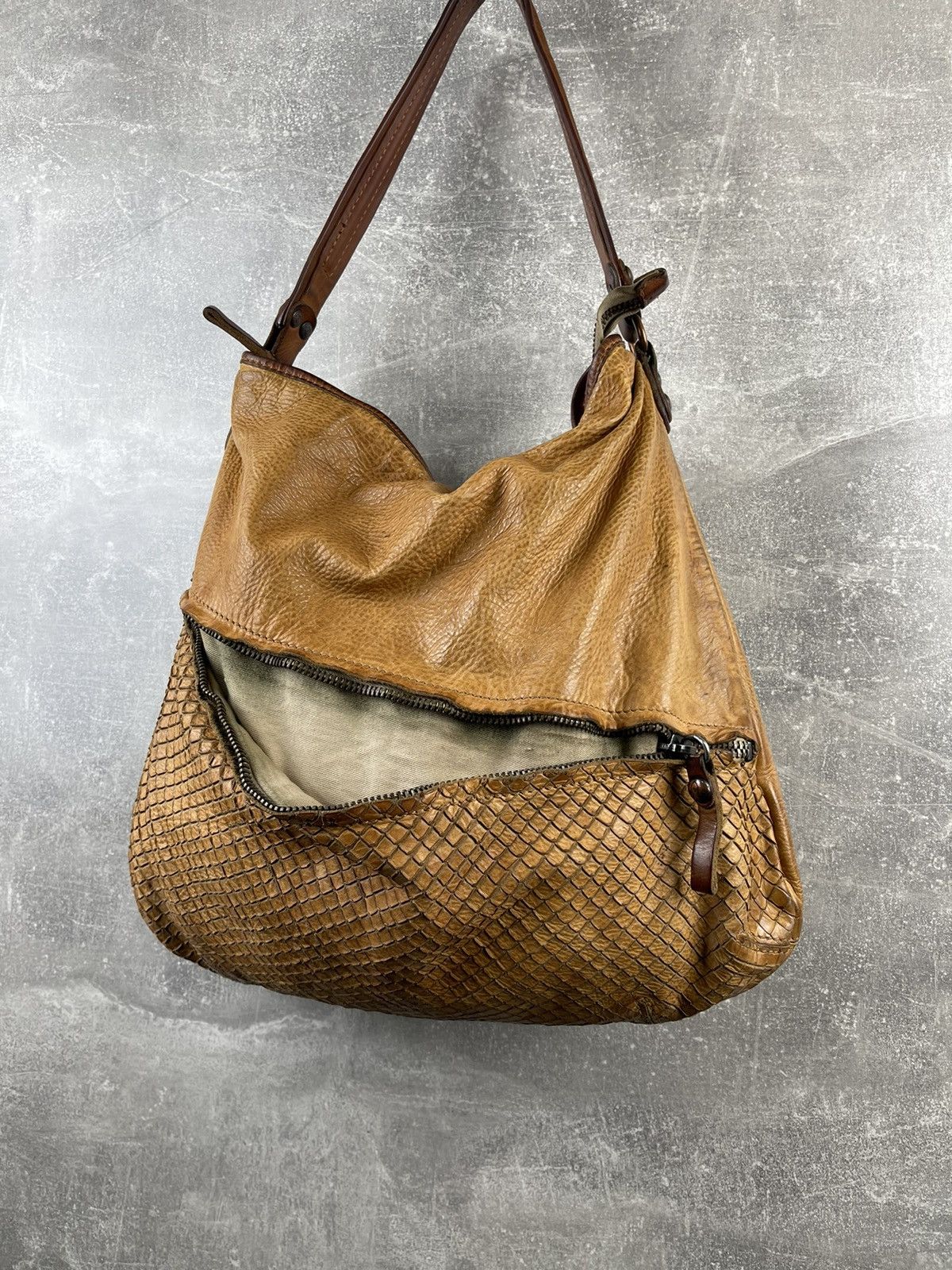 Campomaggi × Vintage Campomaggi Archives Avant Garde Beige Leather Tote Shoulder Size ONE SIZE - 8 Thumbnail