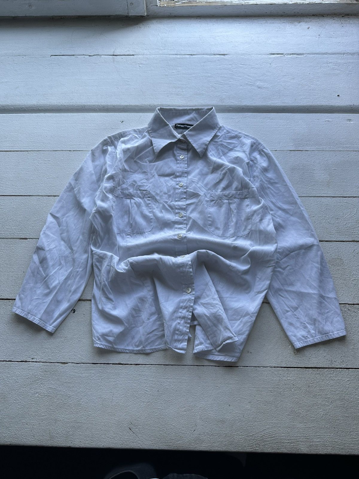 Armani RARE🚨 ARMANI EMPORIO 3/4sleeve VNTG SHIRT LUXURY BUTTON 90s Size L / US 10 / IT 46 - 1 Thumbnail
