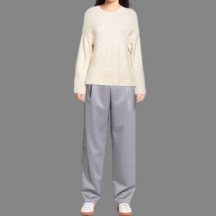 Vince Vince Cream/Ivory Crewneck Sweater | Size L Size L / US 10 / IT 46 - 4 Thumbnail