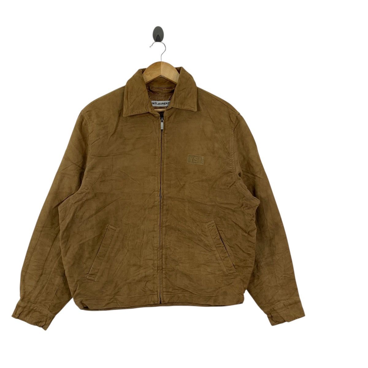 Saint Laurent Paris SAINT LAURENT JEANS Collection Embroidered Logo Denim Jacket Size US M / EU 48-50 / 2 - 4 Thumbnail