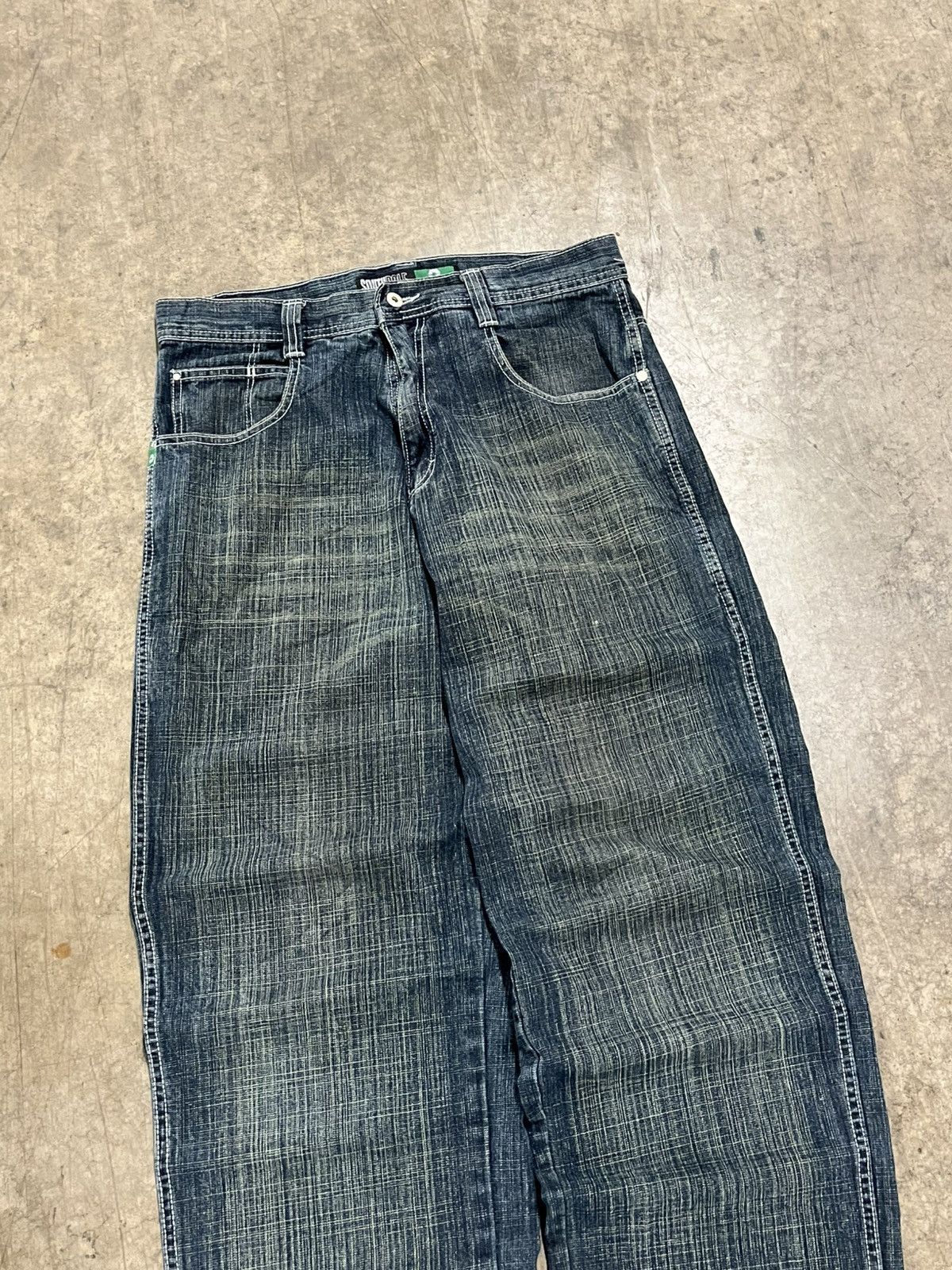 Southpole × Vintage Southpole y2k baggy faded denim wide leg skater rare hype Size US 34 / EU 50 - 4 Thumbnail