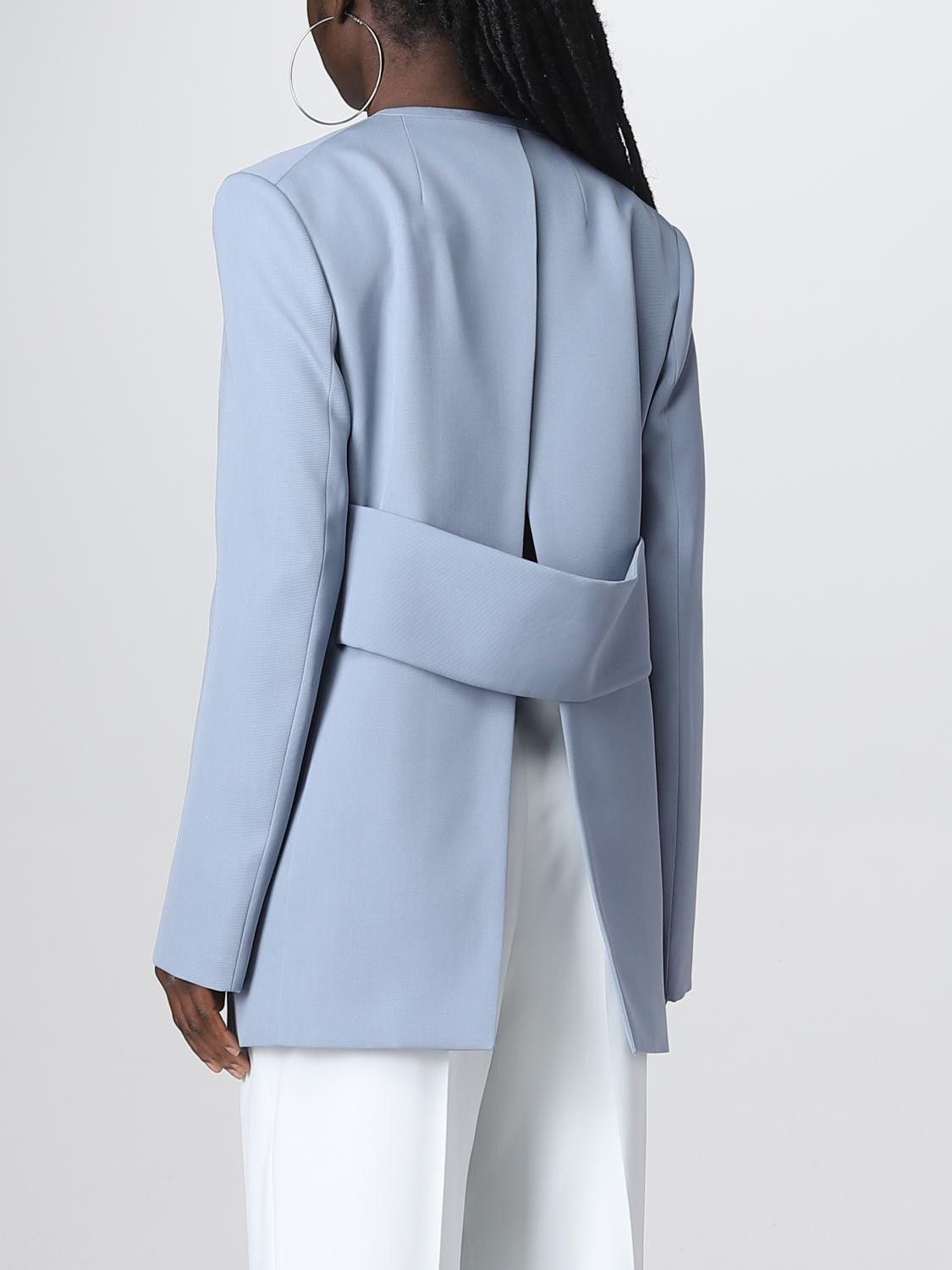 Jil Sander o1y0925 Blazer in Pastel Blue Size M / US 6-8 / IT 42-44 - 3 Thumbnail