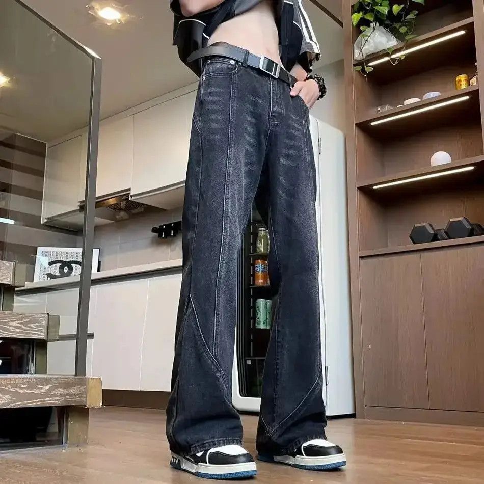 Japanese Brand Streetwear washed casual straight leg jeans Size US 30 / EU 46 - 1 Thumbnail
