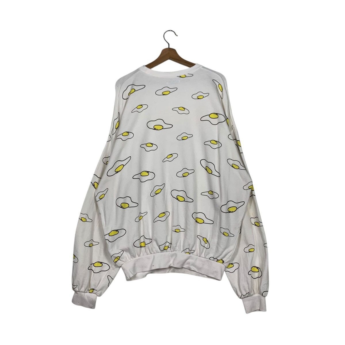 Japanese Brand PUNYUS MEDAMAYAKI Eggs All Over Print Sweatshirts #1952-C85 Size US XXL / EU 58 / 5 - 12 Thumbnail