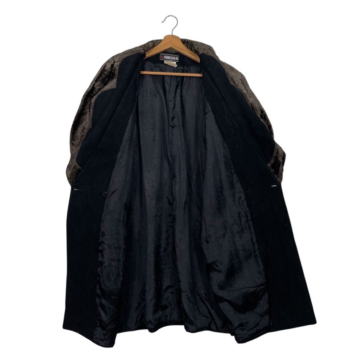 Fendi Vintage 70s Fendi 365 Wool Cashmere Fur Trimmed Colar Coat Size M / US 6-8 / IT 42-44 - 11 Thumbnail