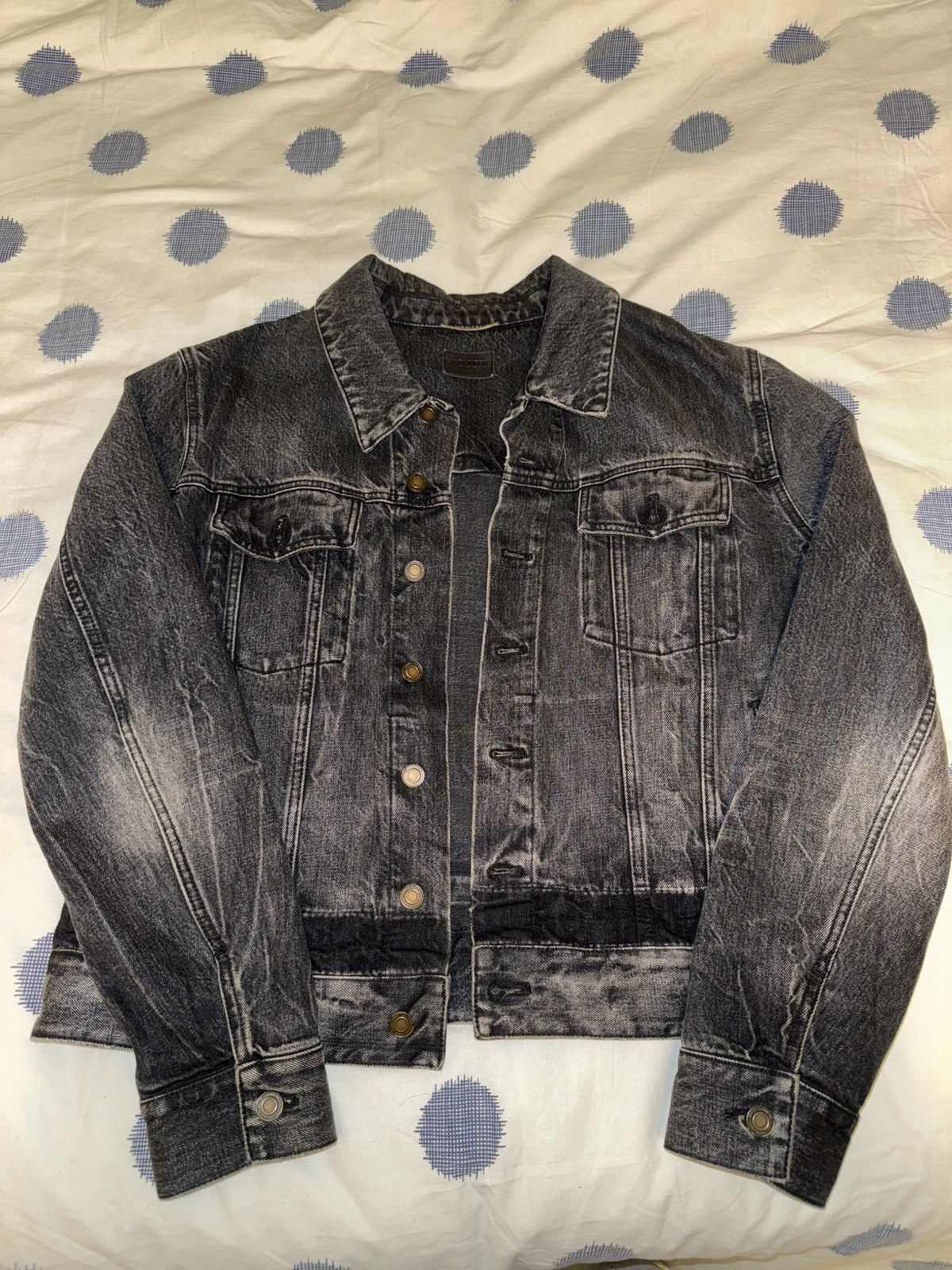 Saint Laurent Paris Saint Laurent Denim Jacket Size US S / EU 44-46 / 1 - 1 Thumbnail