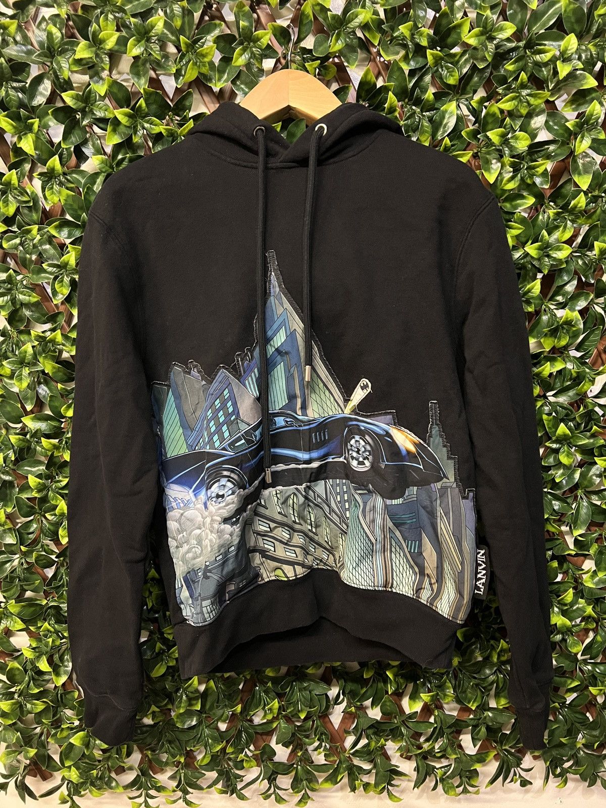 image of Lanvin Batman Hoodie in Black, Men's (Size Small)