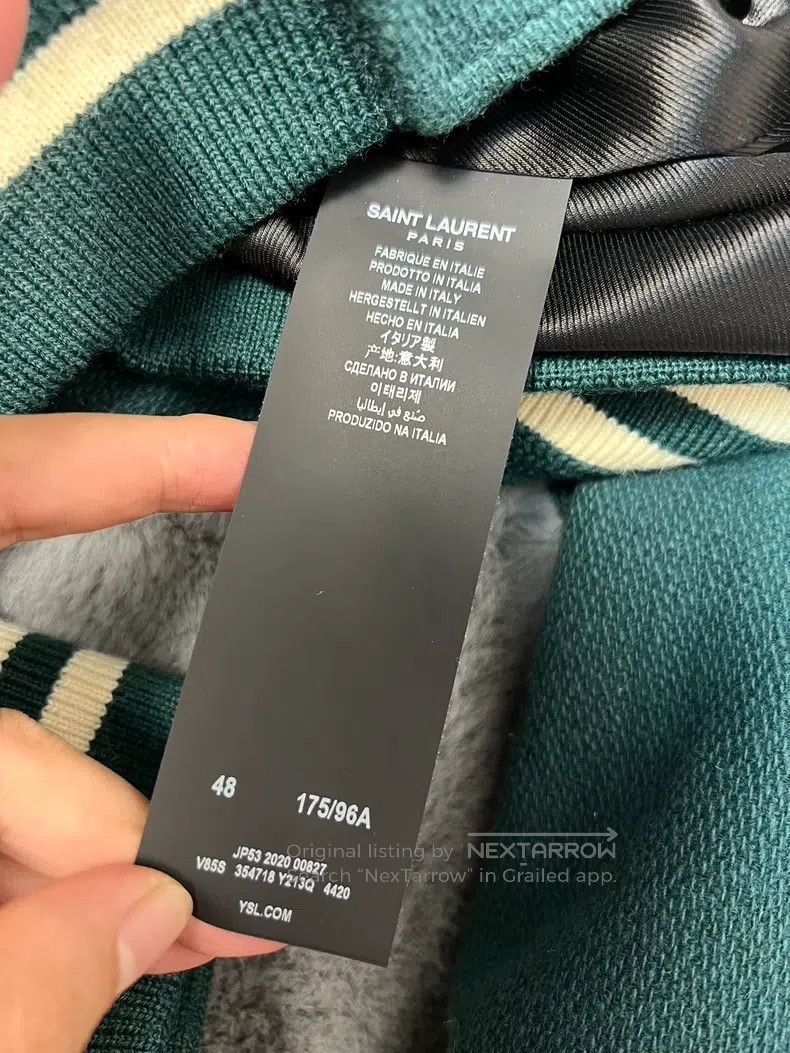 Other Saint Laurent Paris Sheepskin Patchwork Wool Baseball Jack Size US M / EU 48-50 / 2 - 7 Thumbnail
